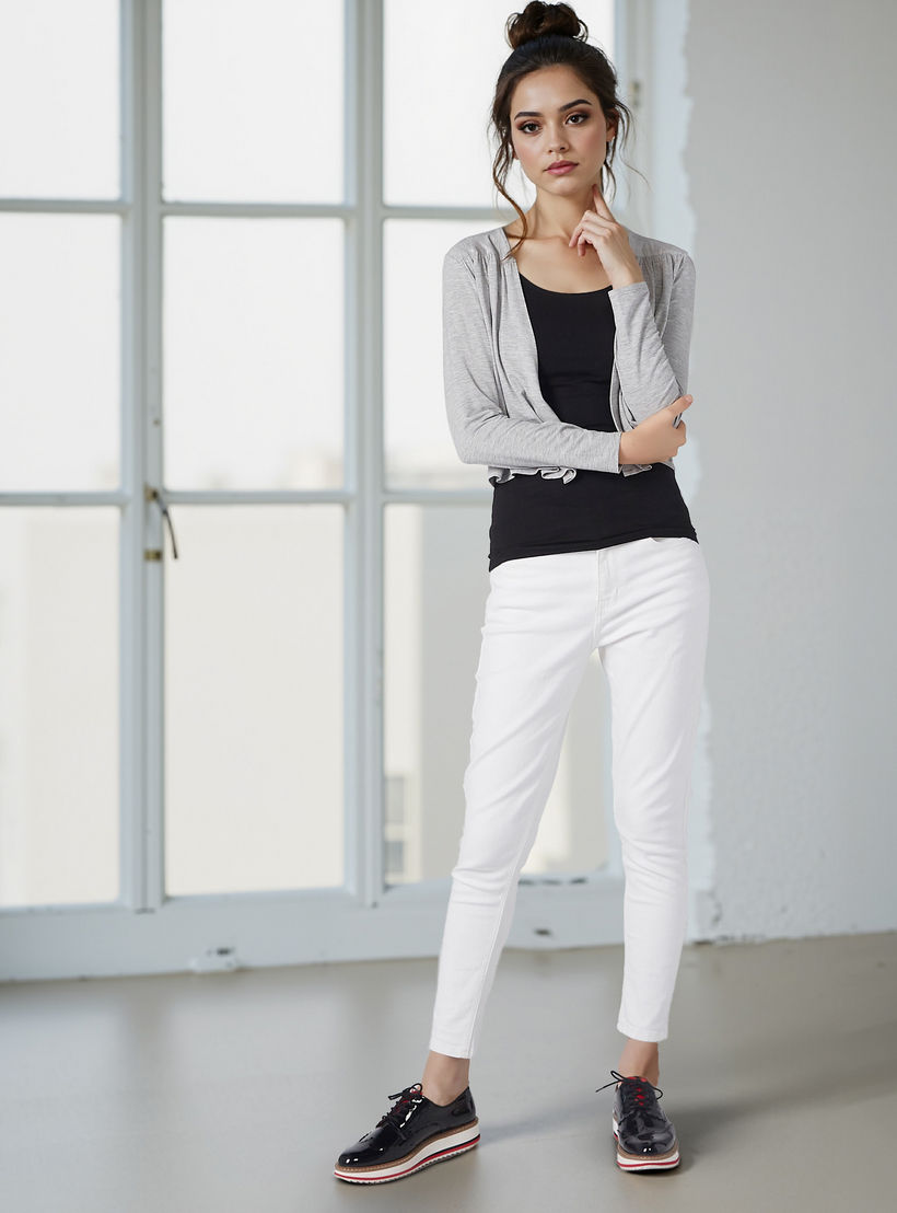 سترة ميلانج مفتوحة من الأمام بأكمام طويلة-women-winterwear-hoodiesandsweatshirts-sweatshirts-image-2