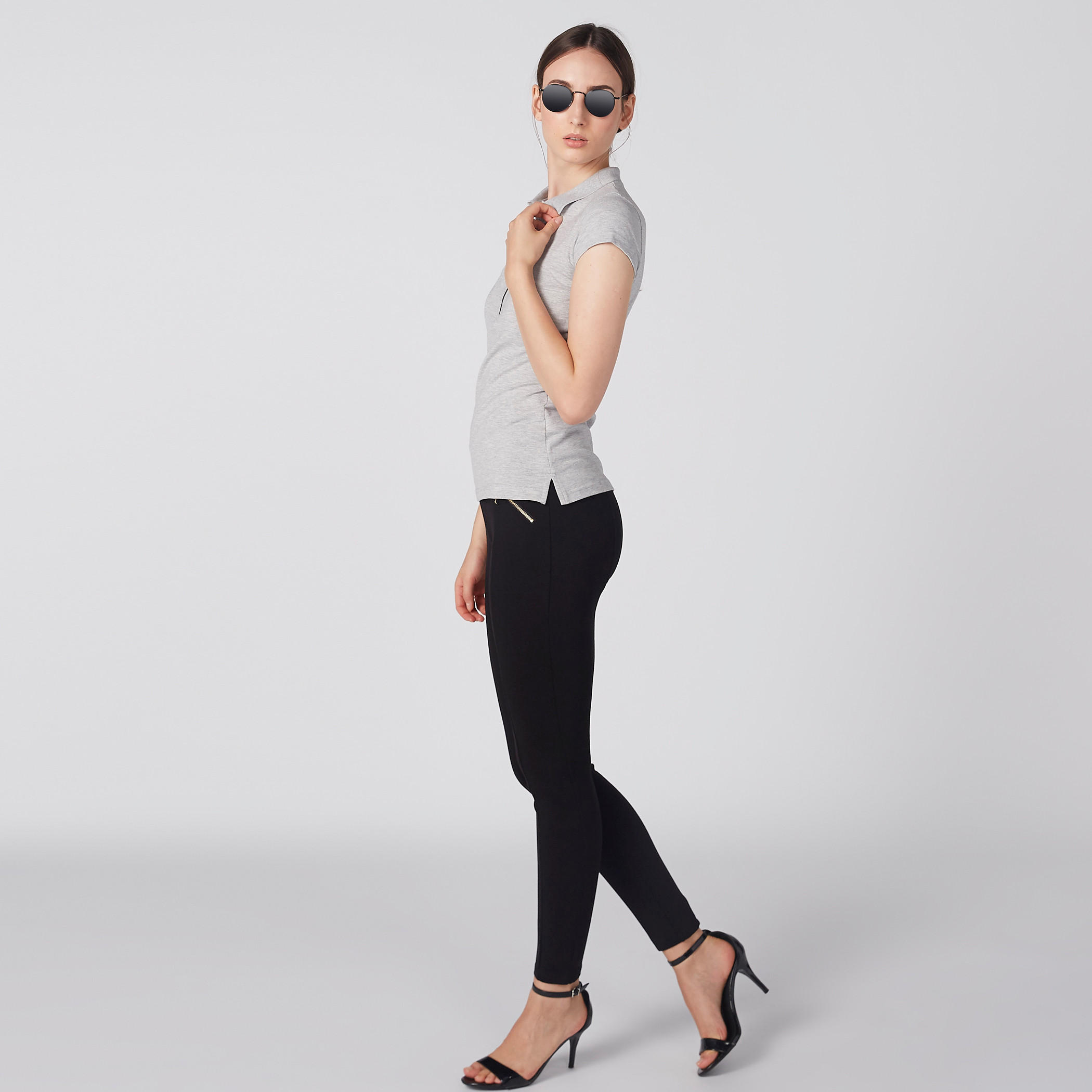 تيشيرت بياقة بولو وأكمام قصيرة-women-clothing-tshirts-image-2