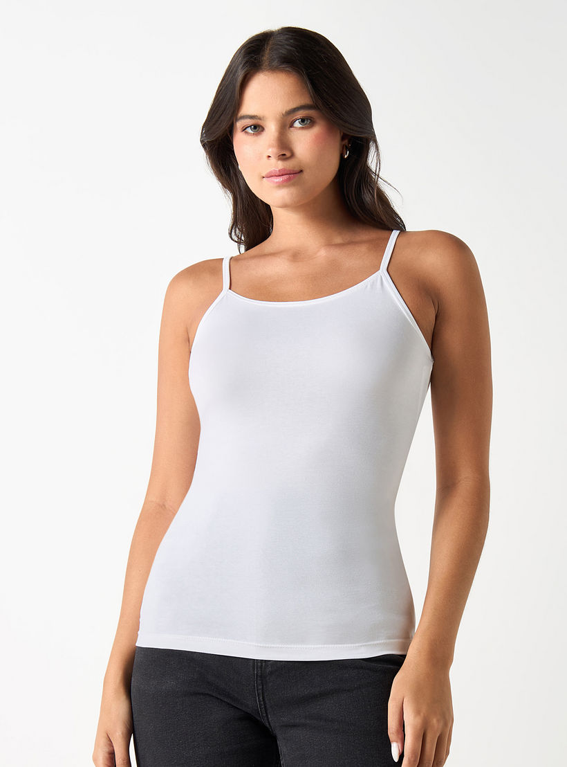 Regular-Fit Antibacterial Cotton Camisole-women-clothing-tshirts-image-1