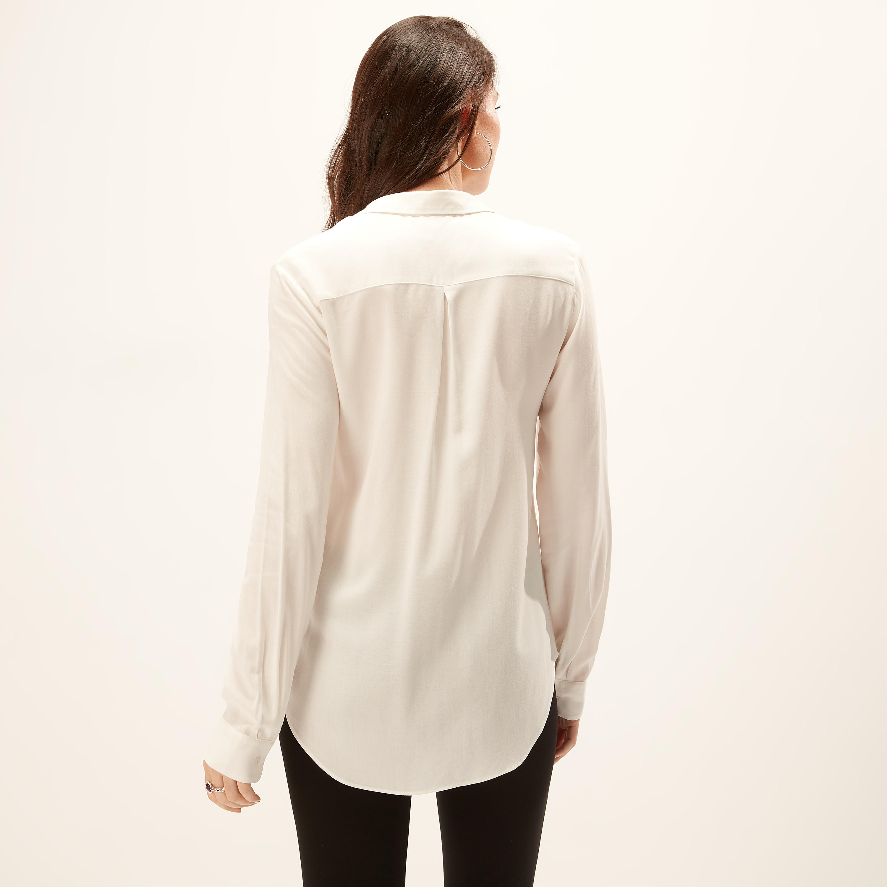 قميص بياقة عاديّة وأكمام طويلة-women-clothing-shirtsandblouses-shirts-image-2