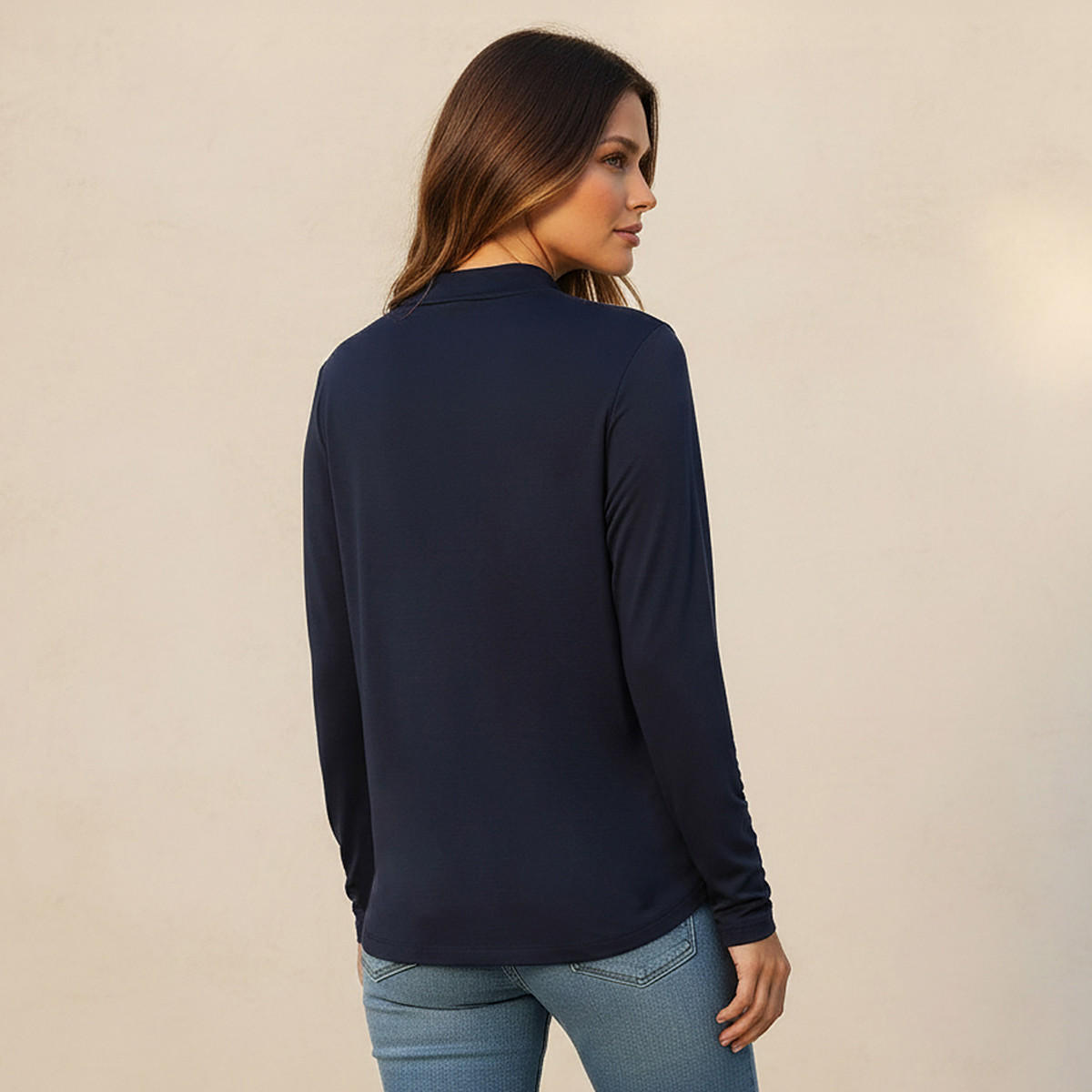 Slim Fit UltraStretch T-shirt with Long Sleeves-women-clothing-tshirts-image-4