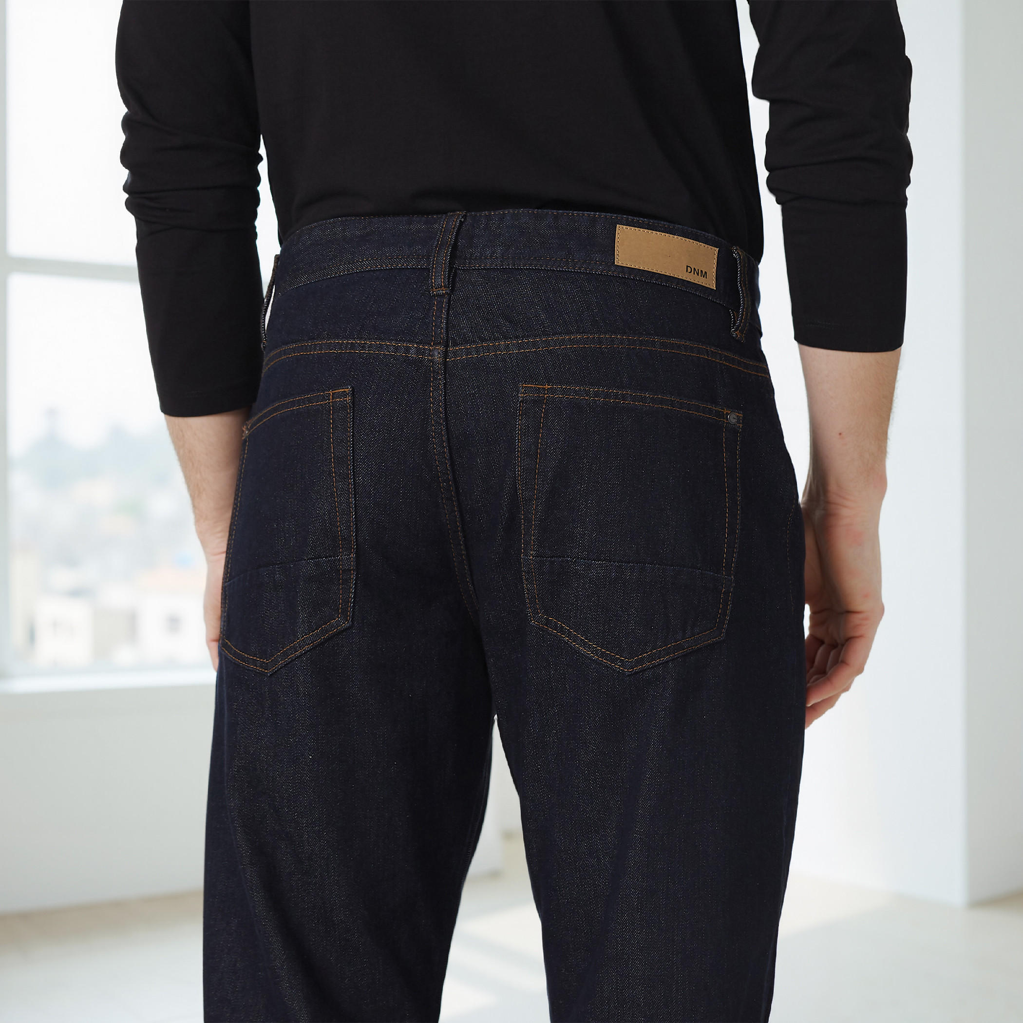 Jeans with Button Closure and Pocket Detail-men-clothing-bottoms-jeans-image-5