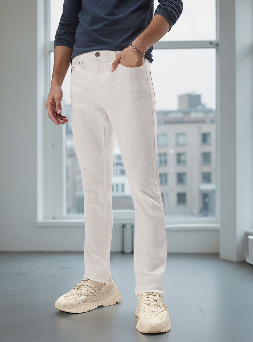 Skinny Fit Jeans with Pocket Detail and Belt Loops-men-clothing-bottoms-jeans-image-1