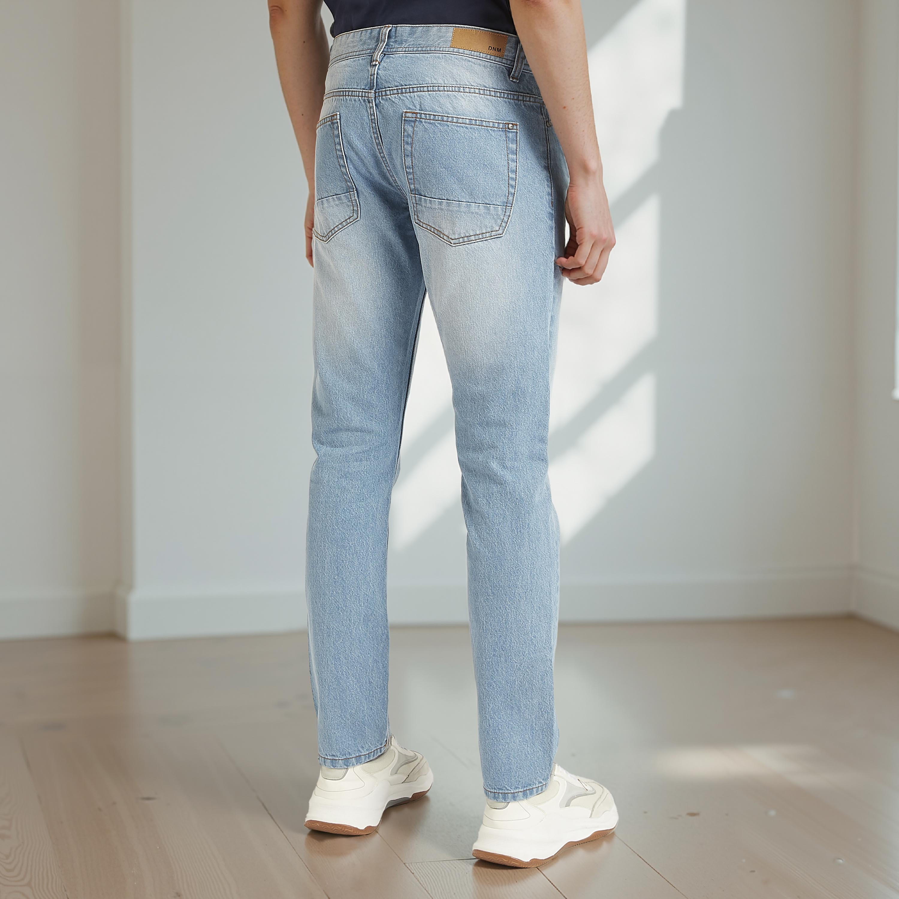 بنطلون جينز بتفاصيل جيوب وعراوي-men-clothing-bottoms-jeans-image-4