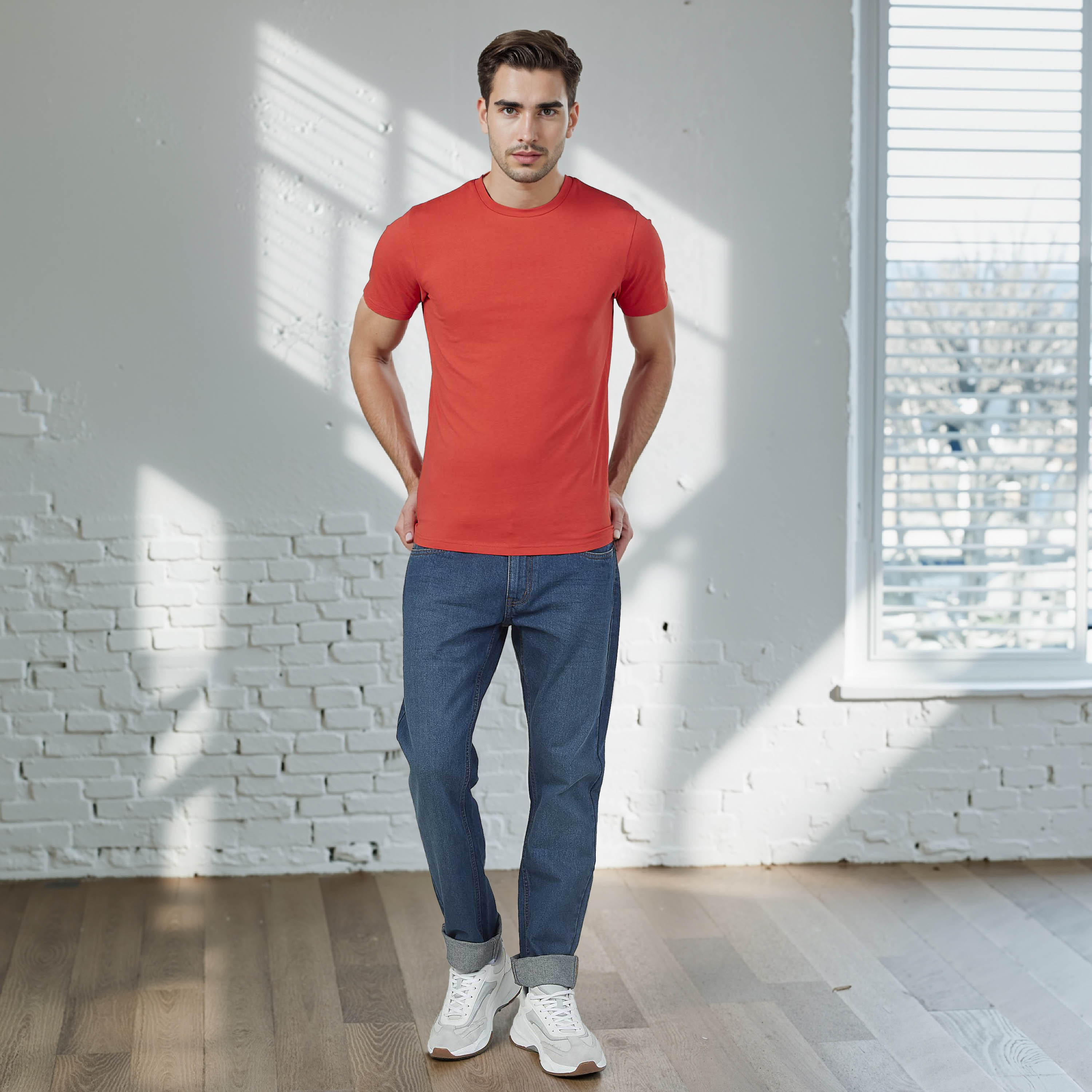 Full Length Jeans with Pocket Detail and Belt Loops-men-clothing-bottoms-jeans-image-2