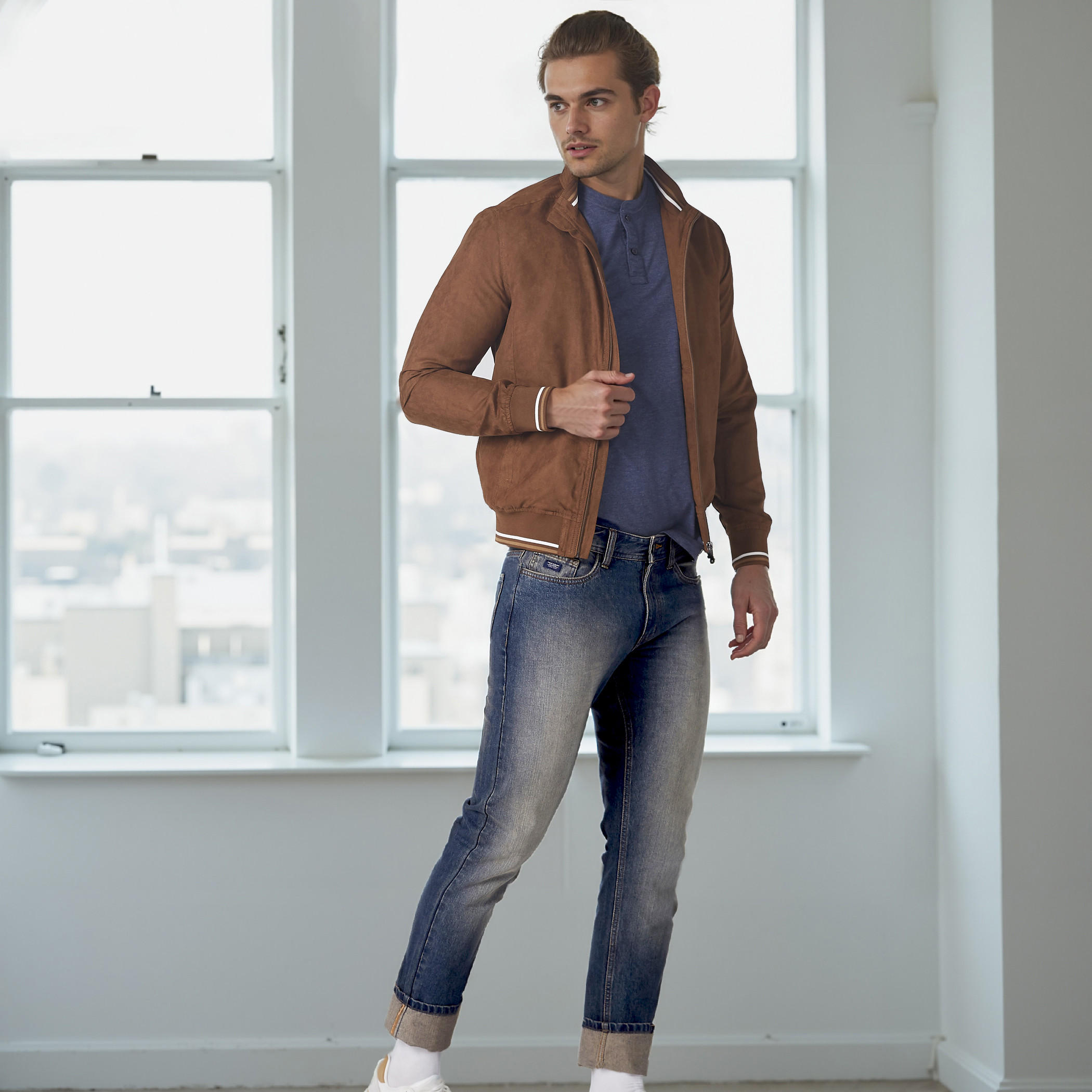 بنطال جينز طويل بزر إغلاق وجيوب-men-clothing-bottoms-jeans-image-2