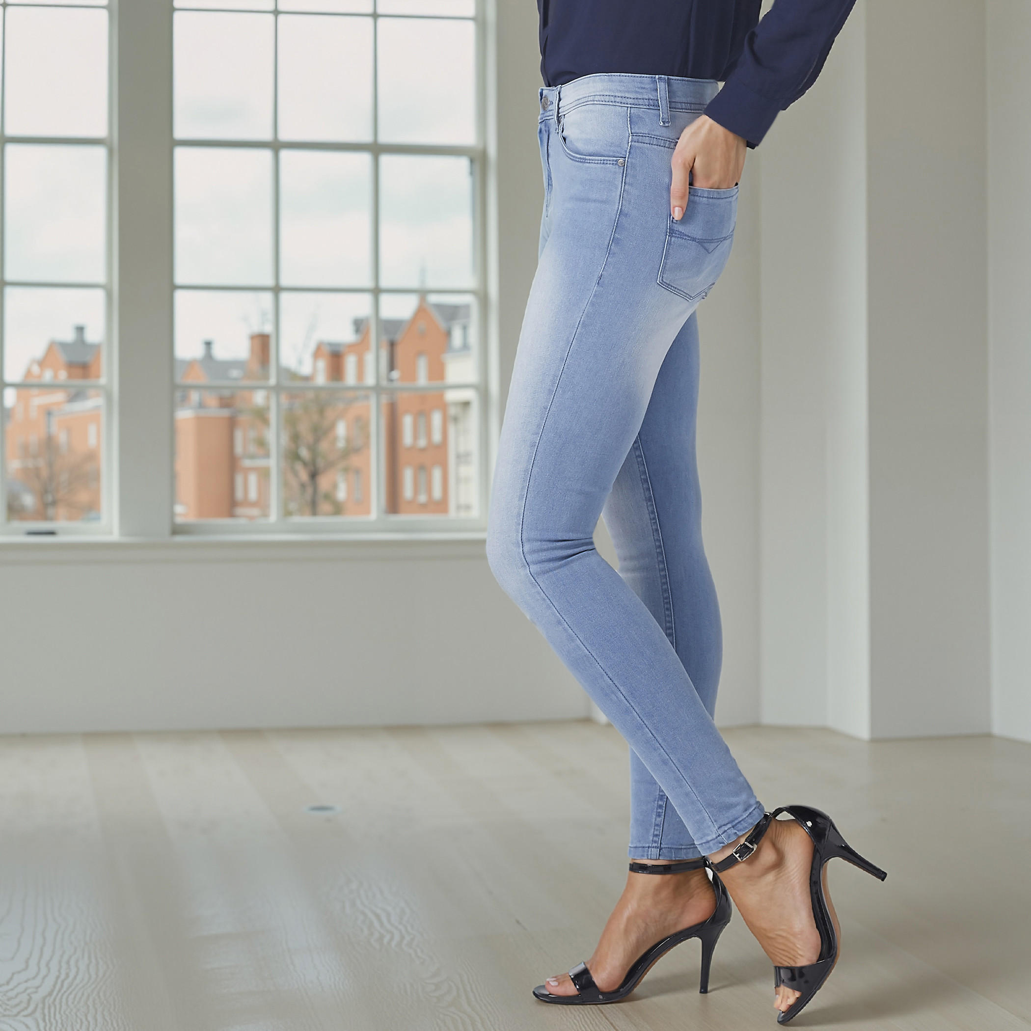 Full Length Jeans with Button Closure and Pocket Detail-women-clothing-bottoms-jeans-image-1