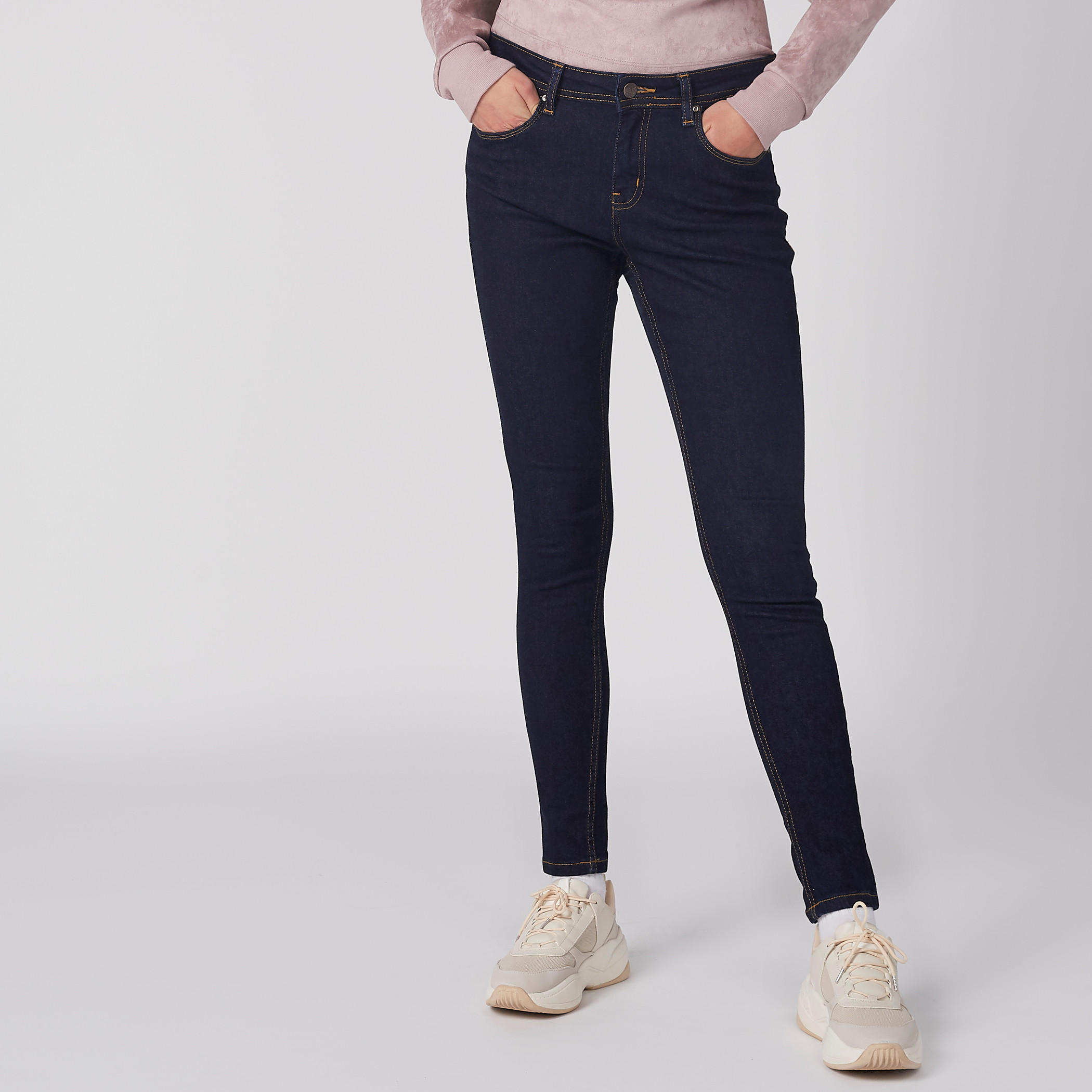 Full Length Jeans with Button Closure and Pocket Detail-women-clothing-bottoms-jeans-image-2