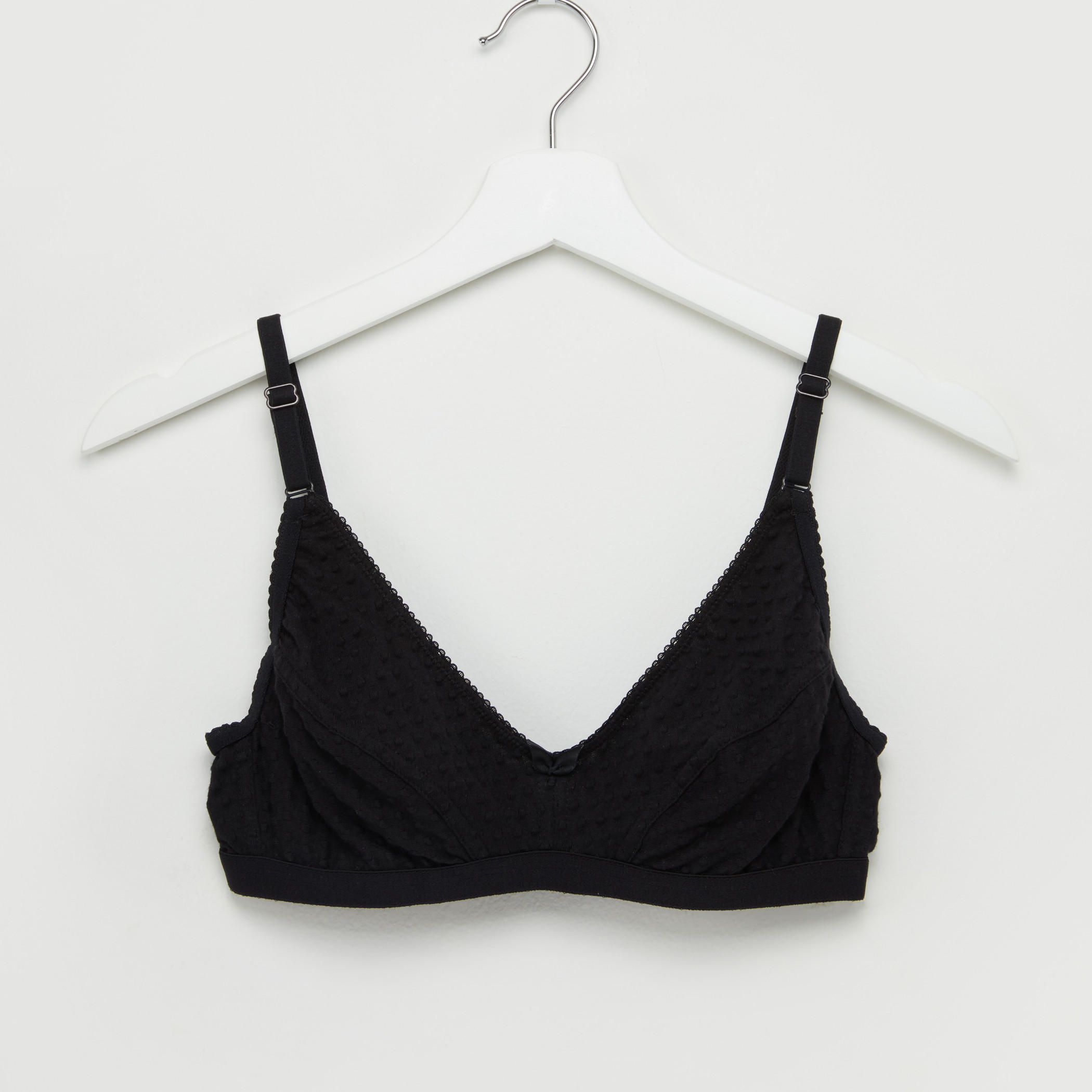 صدريّة بتفاصيل دانتيل ومشبك إغلاق-women-clothing-lingerie-bras-image-1