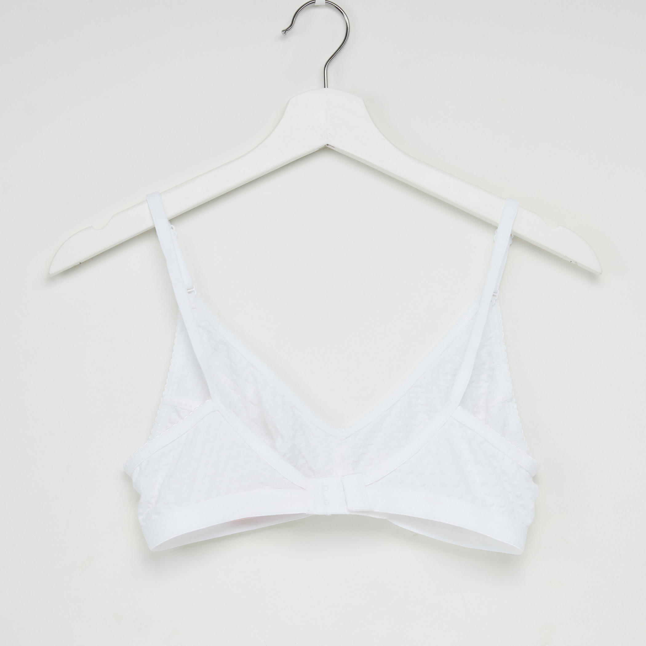 صدرية دعم بتفاصيل دانتيل وحمّالات قابلة للتعديل-women-clothing-lingerie-bras-image-2