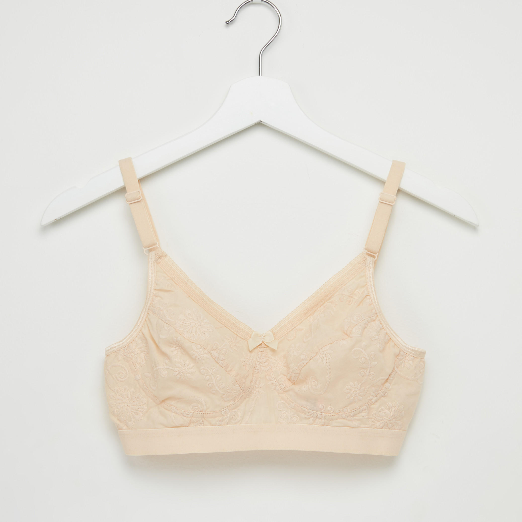 صدريّة دعم بتفاصيل دانتيل ومشبك إغلاق-women-clothing-lingerie-bras-image-1