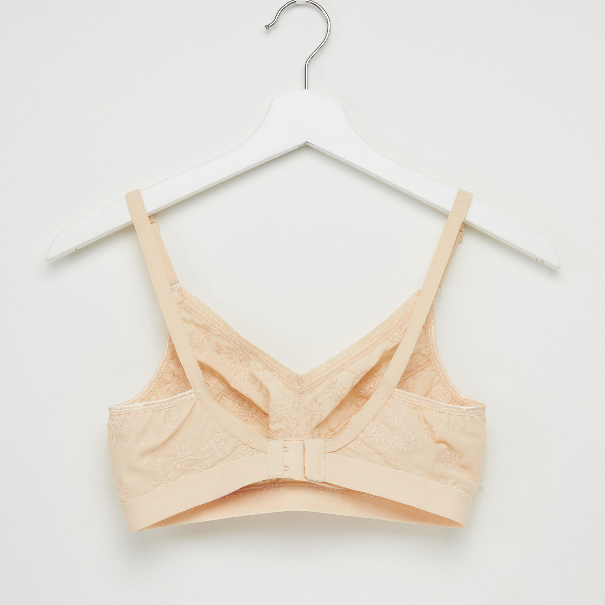 صدريّة دعم بتفاصيل دانتيل ومشبك إغلاق-women-clothing-lingerie-bras-image-2