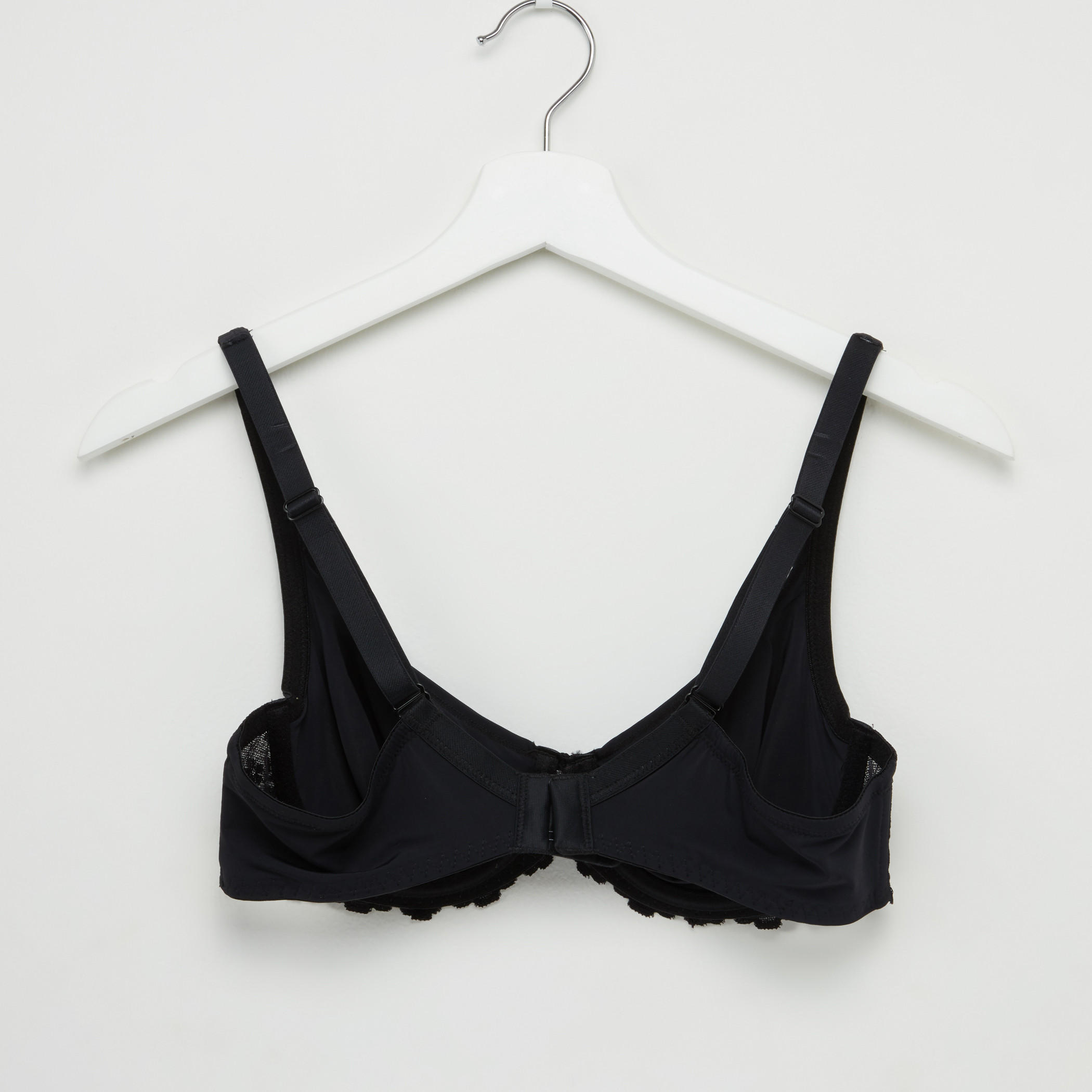 صدريّة بحمّالات قابلة للتعديل ومشبك إغلاق وتفاصيل دانتيل-women-clothing-lingerie-bras-image-2