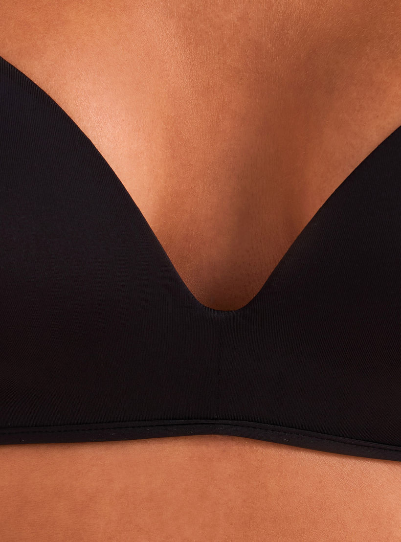 Padded Triangle Everyday Bra Non-Wired -women-clothing-lingerie-bras-image-4
