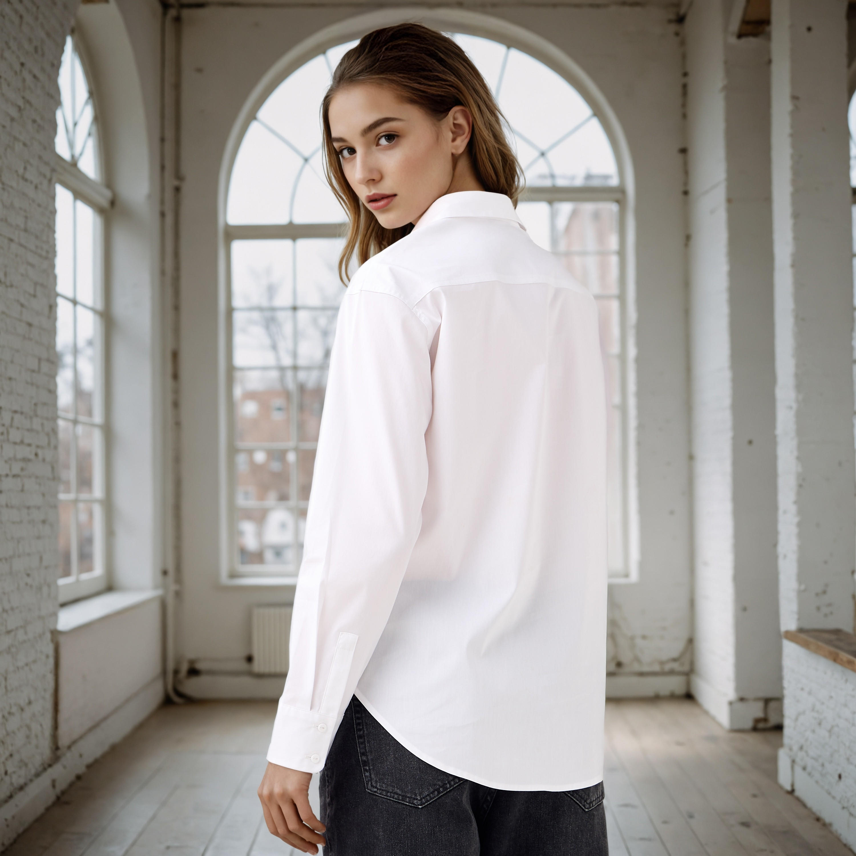 قميص بأكمام طويلة وأزرار-women-clothing-shirtsandblouses-shirts-image-3