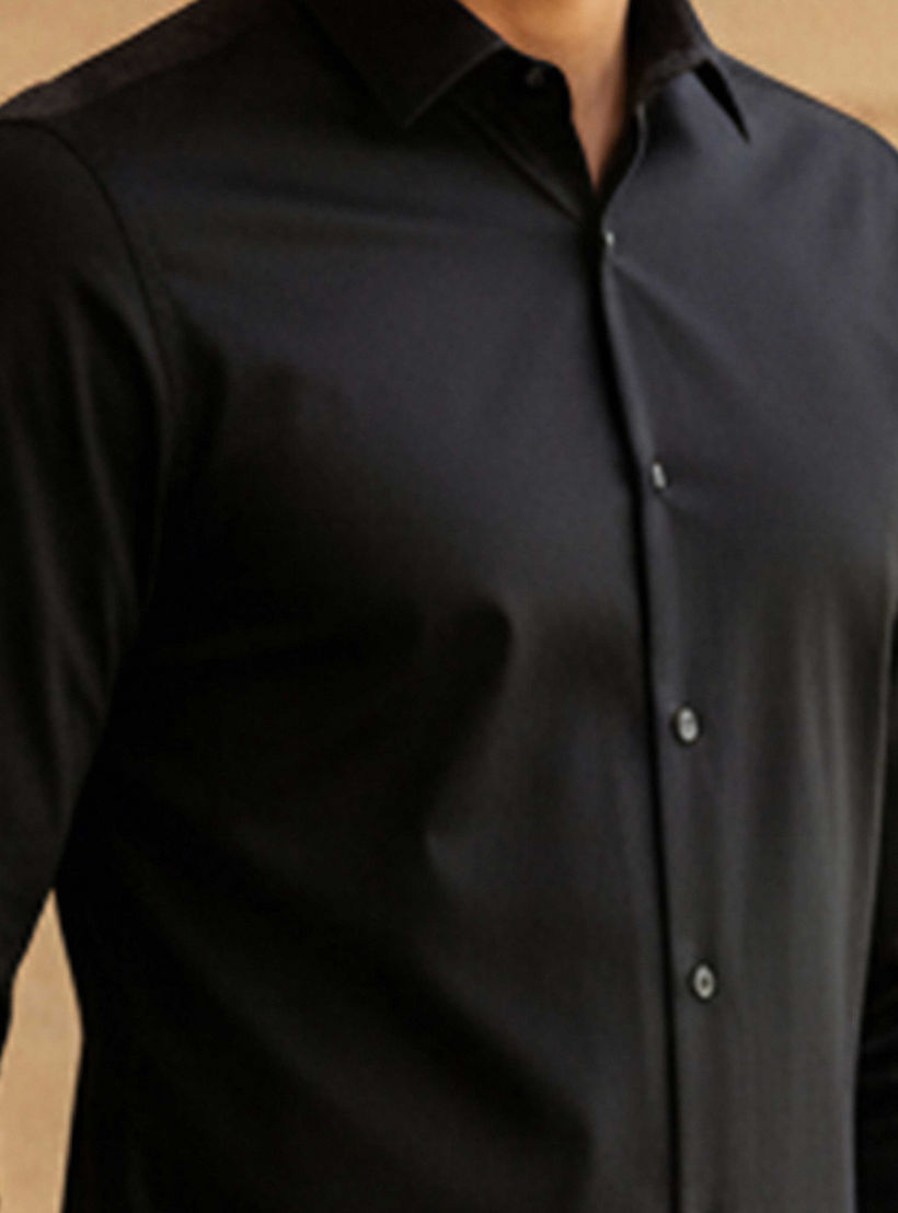 قميص بقصّة عادية وياقة عريضة وأكمام طويلة للرجال-men-clothing-shirts-image-4