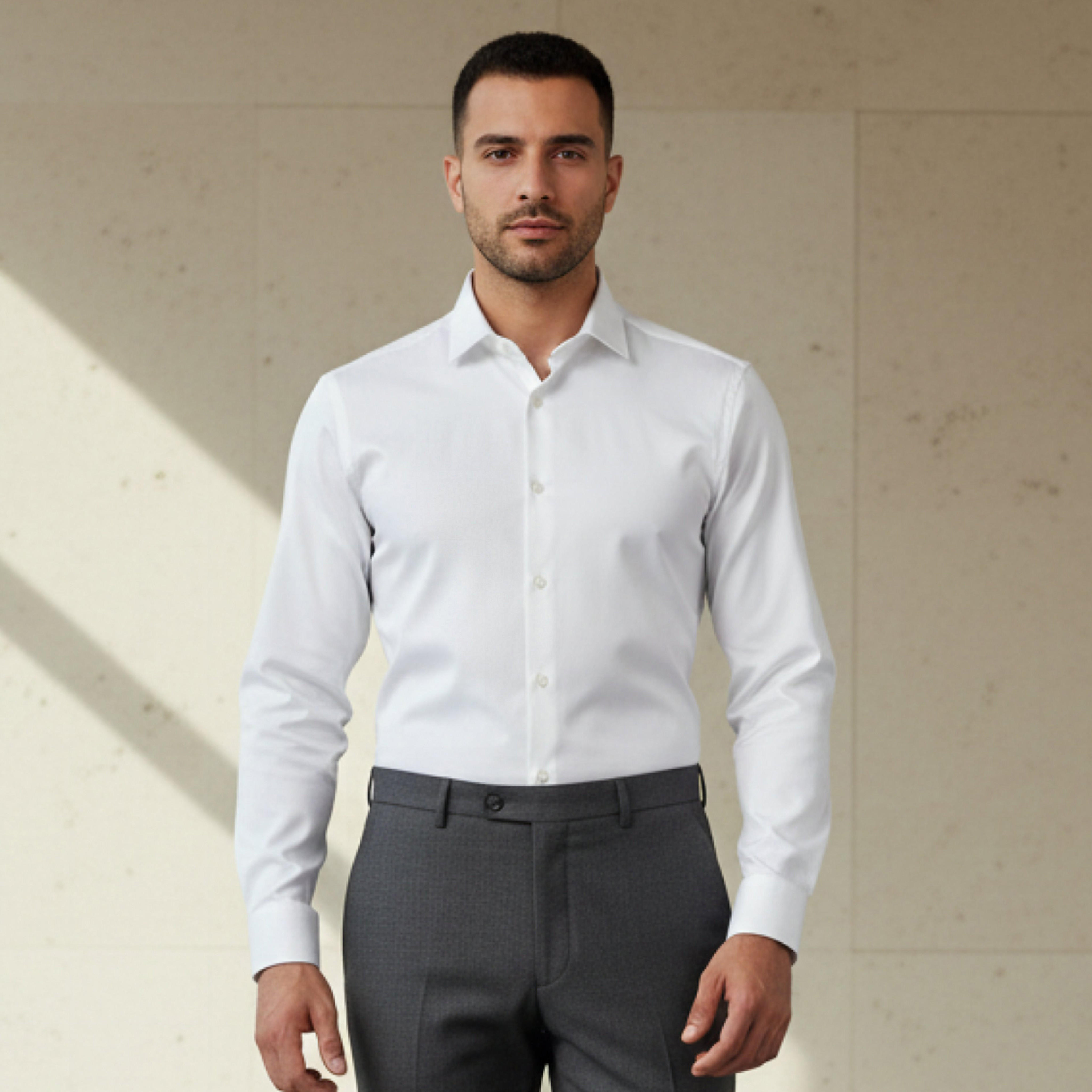 قميص بقصّة عادية وياقة عريضة وأكمام طويلة للرجال-men-clothing-shirts-image-1