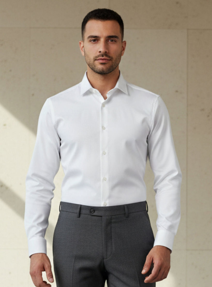 Men Regular Fit Spread Collar Long Sleeves Shirt-men-clothing-shirts-image-1