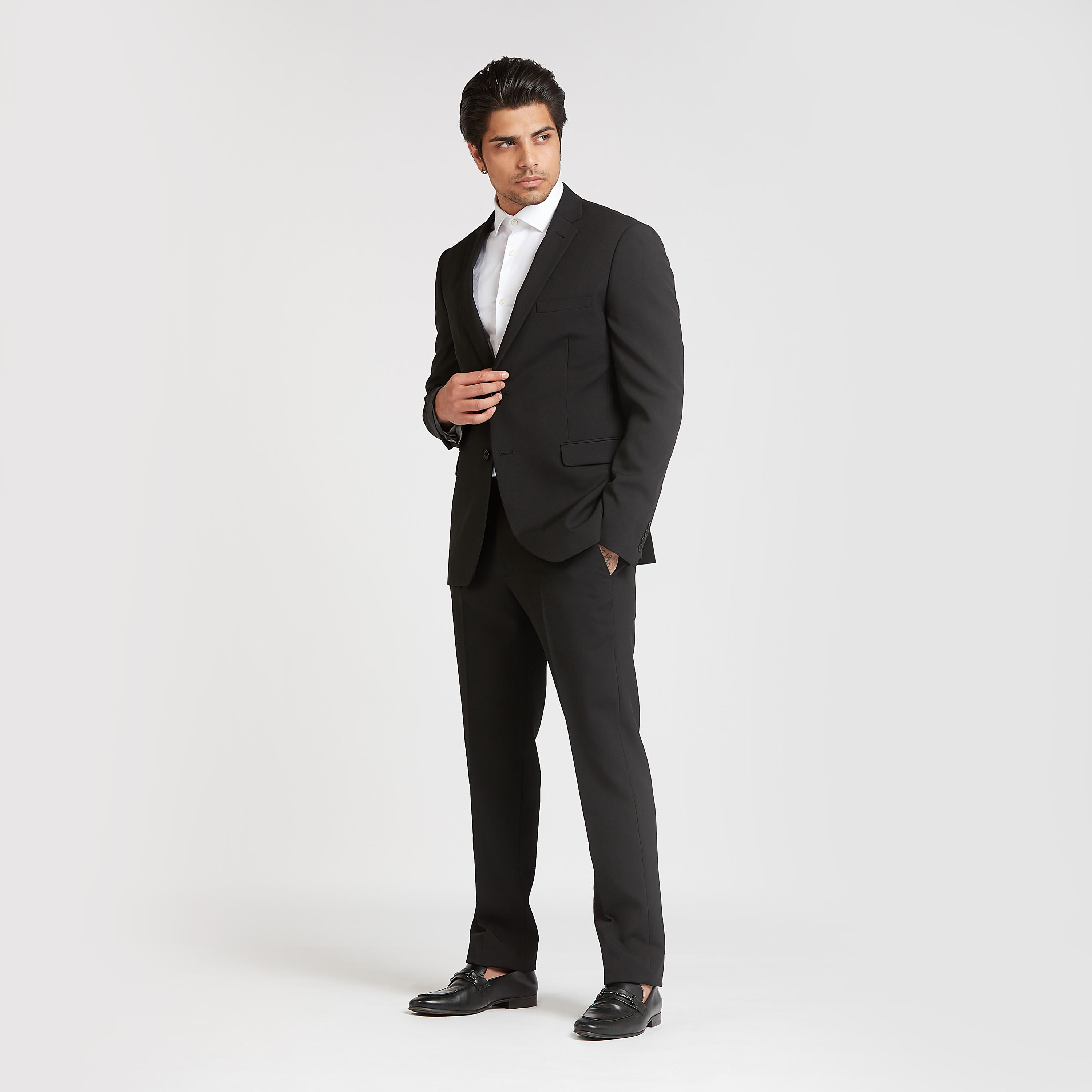 بنطلون رسمي سادة بجيوب وحلقات للحزام-men-clothing-bottoms-trousersandchinos-trousers-image-3