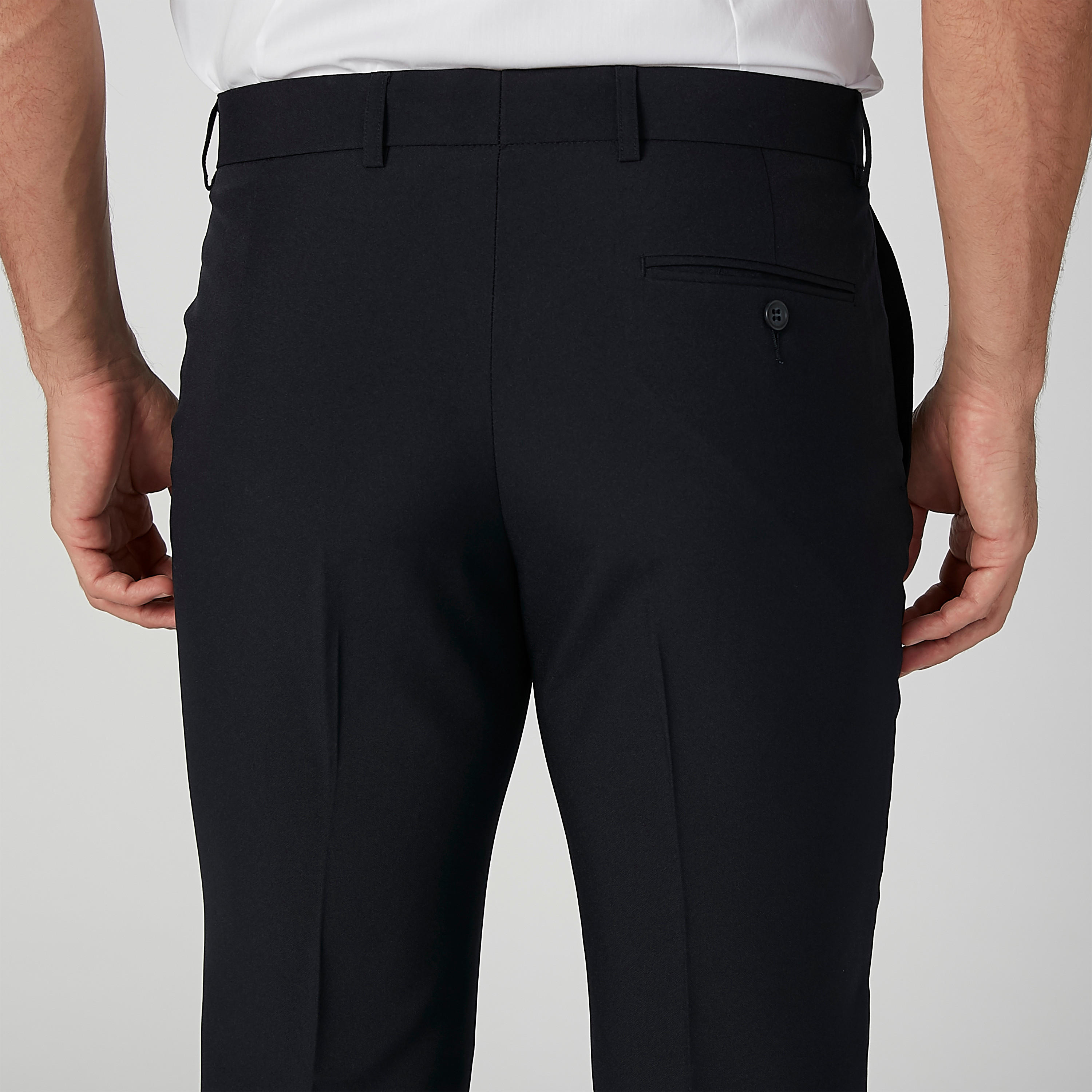 بنطال رسمي طويل سادة بجيوب وحلقات للحزام-men-clothing-bottoms-trousersandchinos-trousers-image-6