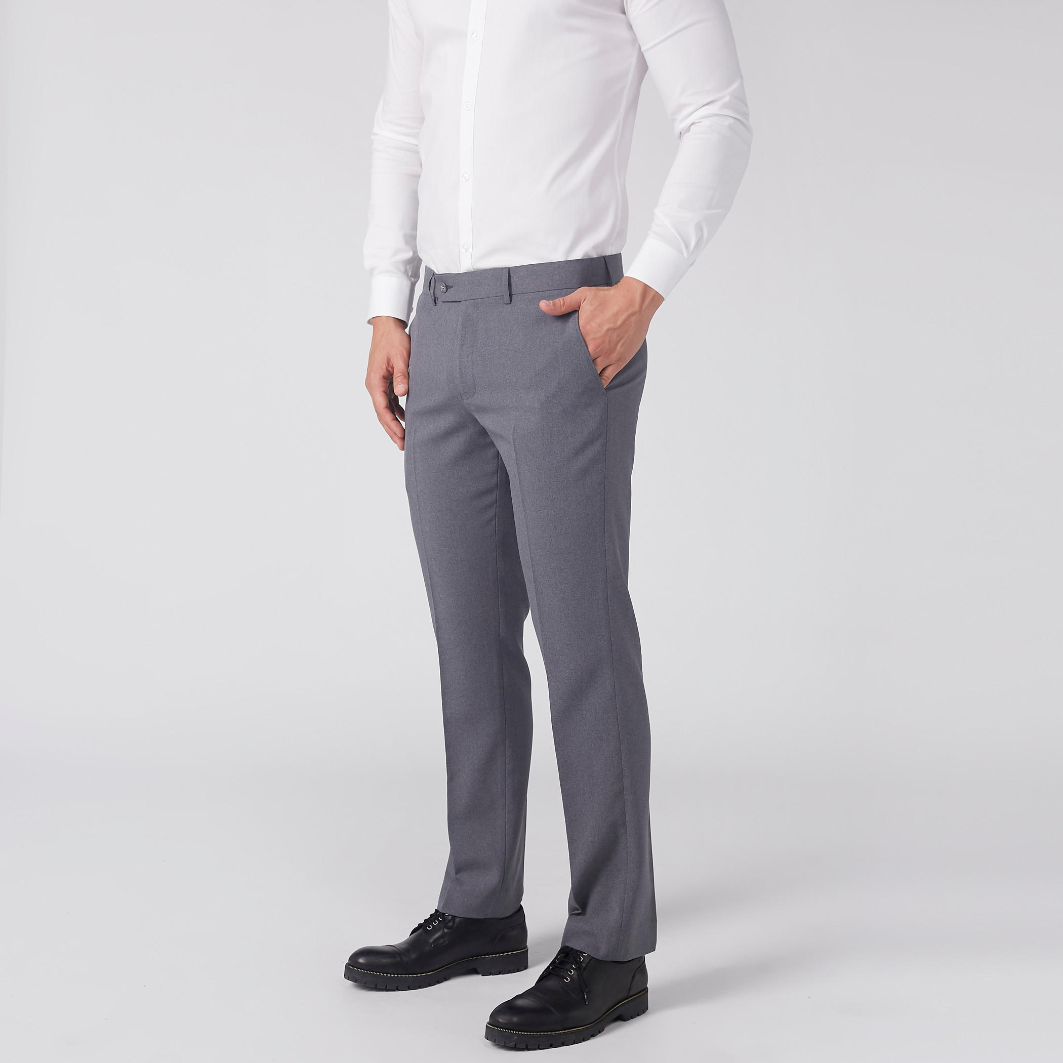 بنطال بارز الملمس بزر إغلاق وجيوب-men-clothing-bottoms-trousersandchinos-trousers-image-3