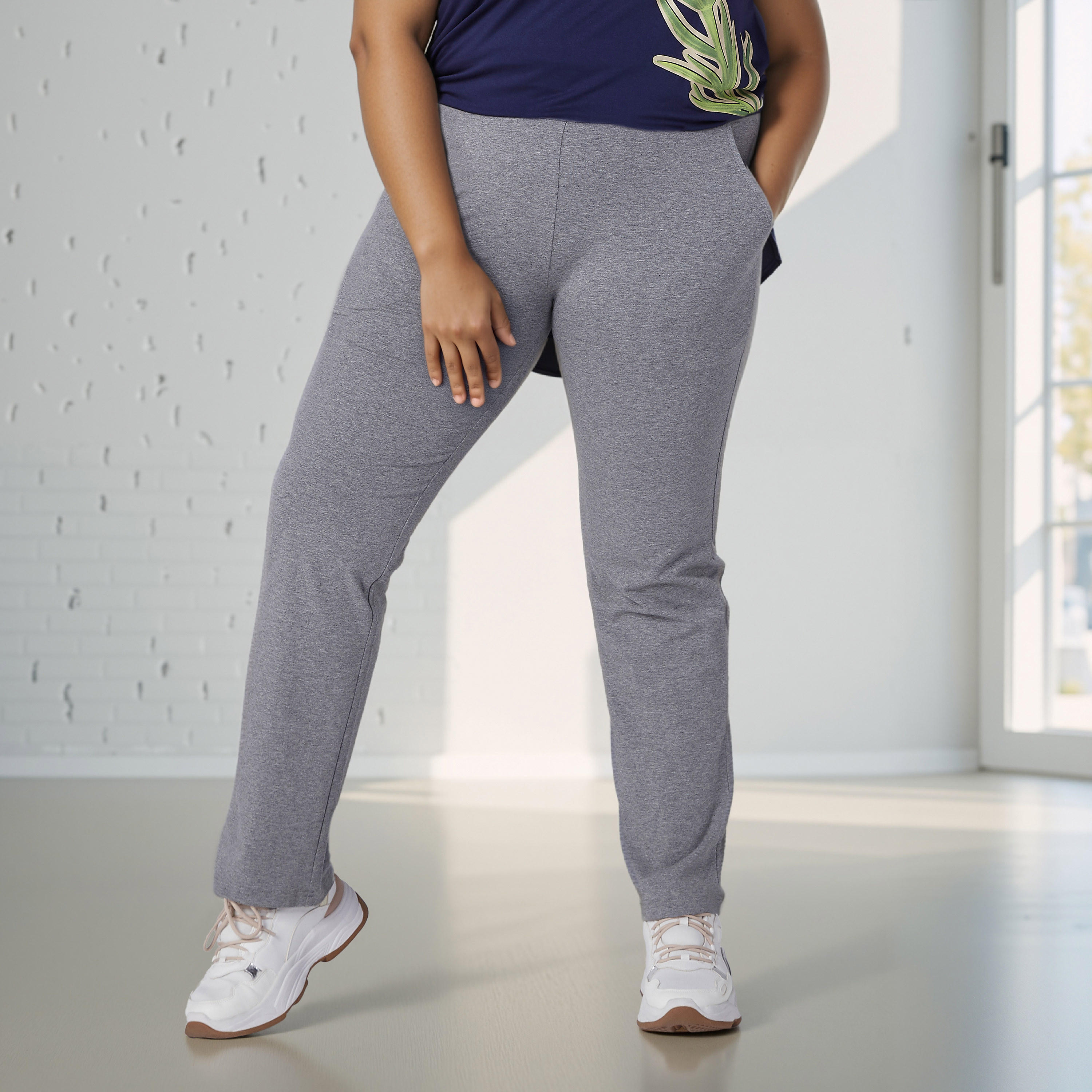 بنطلون مقاس كبير بجيب-women-clothing-bottoms-trousers-image-2