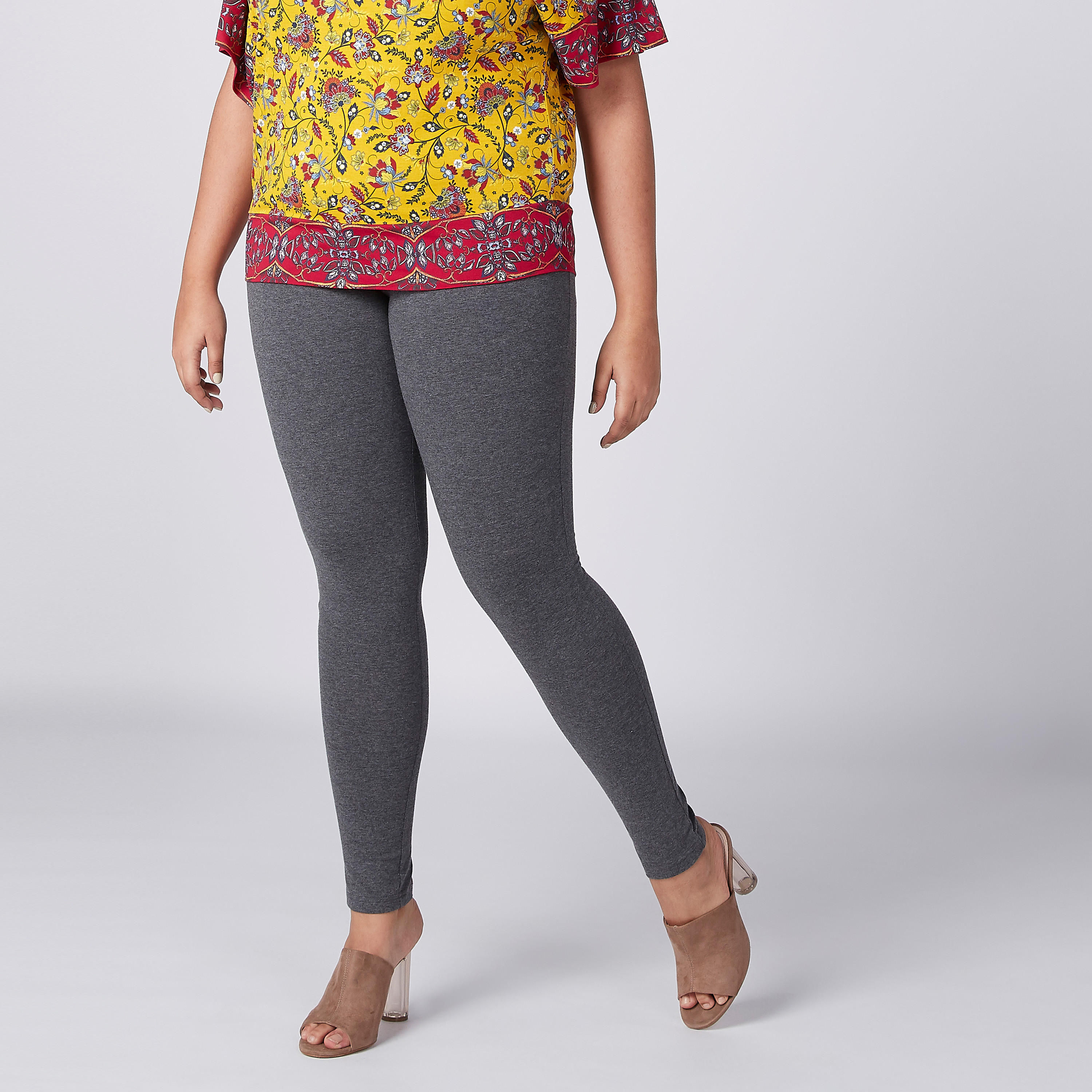 بنطلون ليقنز مقاس كبير بخصر مطاطي-women-clothing-bottoms-leggings-image-1