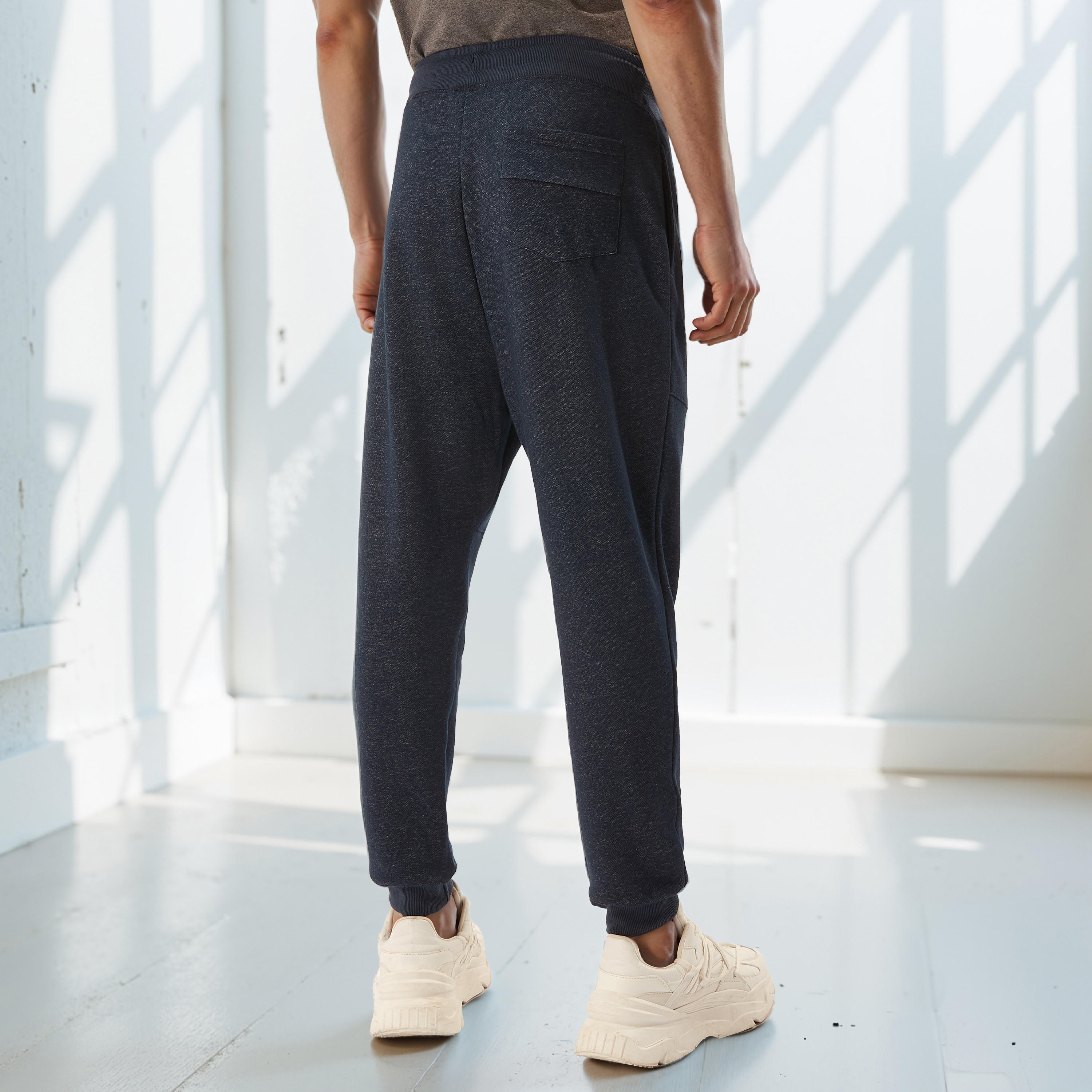 Plain Jog Pants with Pocket Detail, Drawstring and Flexicomfort Waistband-men-clothing-bottoms-joggers-image-4