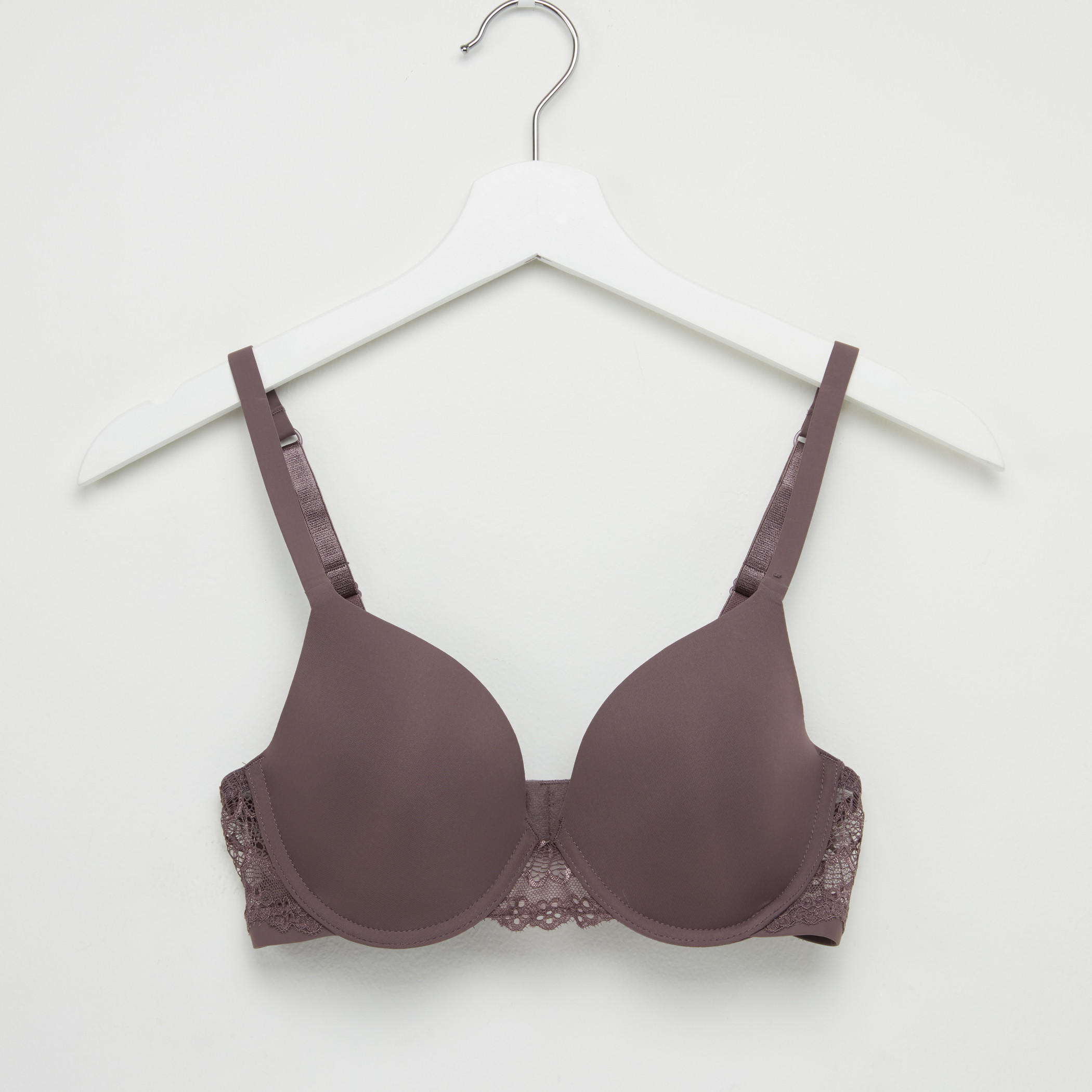 صدرية مبطنة بتفاصيل دانتيل ومشبك إغلاق-women-clothing-lingerie-bras-image-1