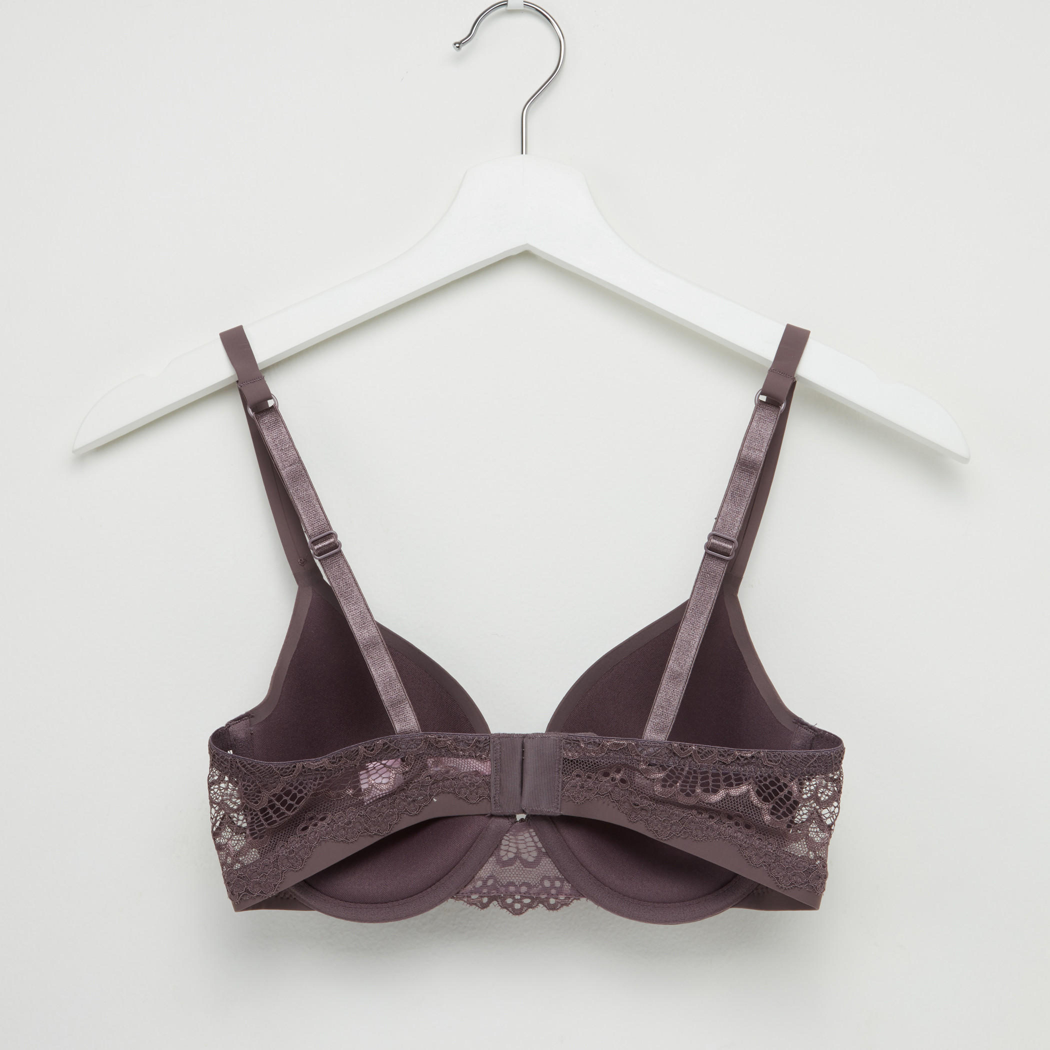 صدرية مبطنة بتفاصيل دانتيل ومشبك إغلاق-women-clothing-lingerie-bras-image-2