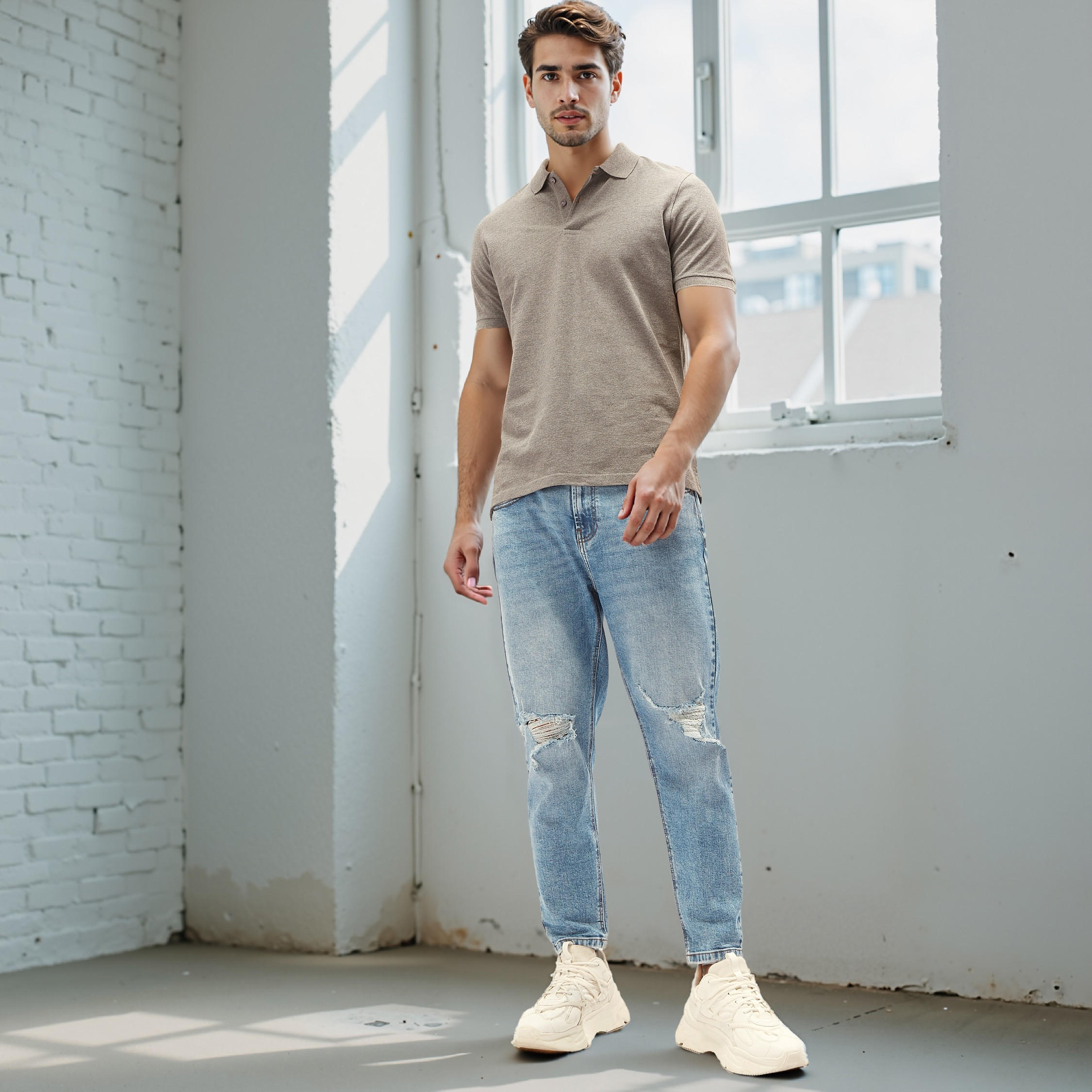 Polo T-shirt with Short Sleeves-men-clothing-tshirtsandpolos-polos-image-2