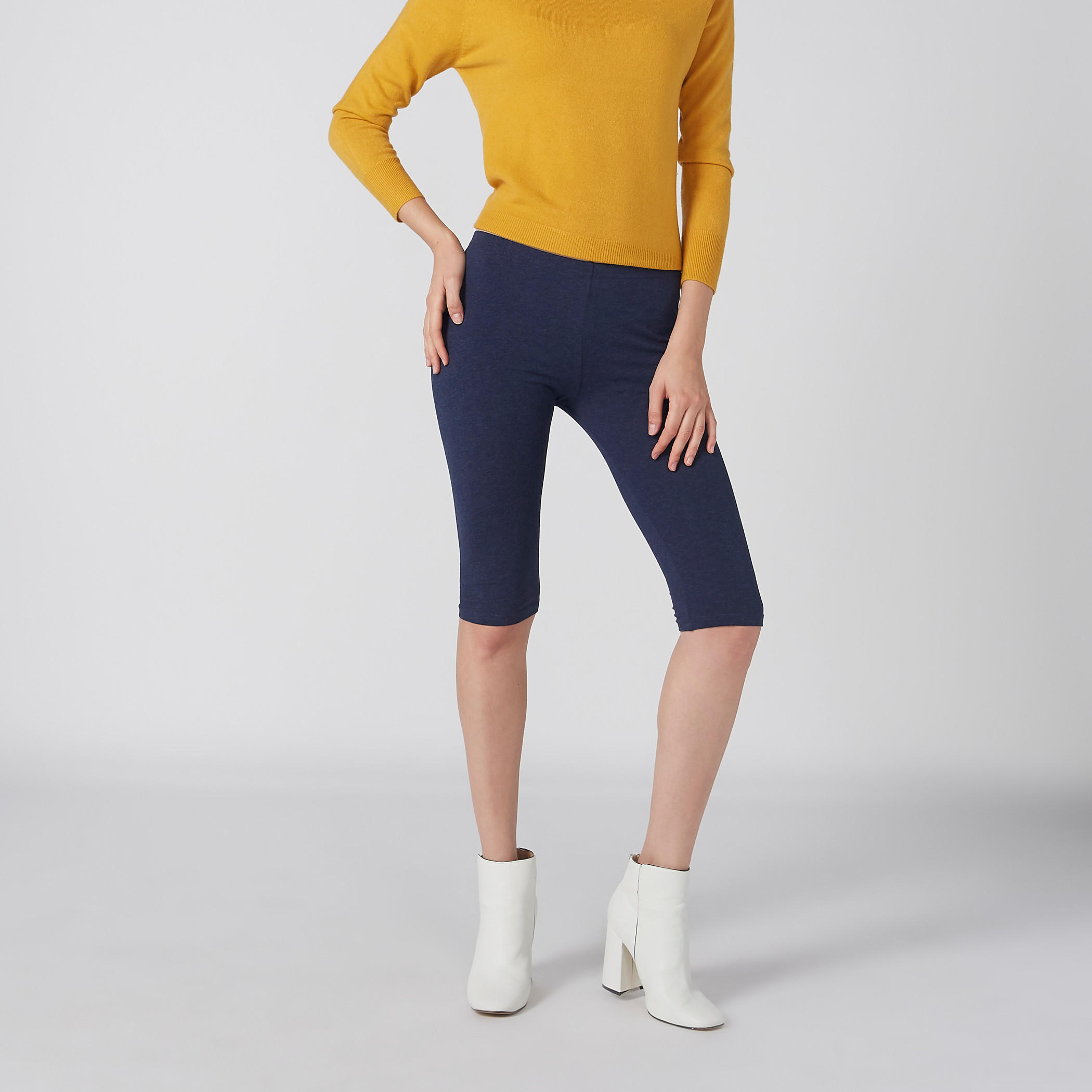 بنطال ليقنز بطول 3/4 وخصر مطاطي-women-clothing-bottoms-leggings-image-1