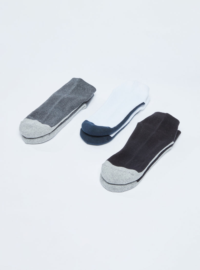 Set of 3 - Ribbed Ankle Length Socks-men-socks-image-1