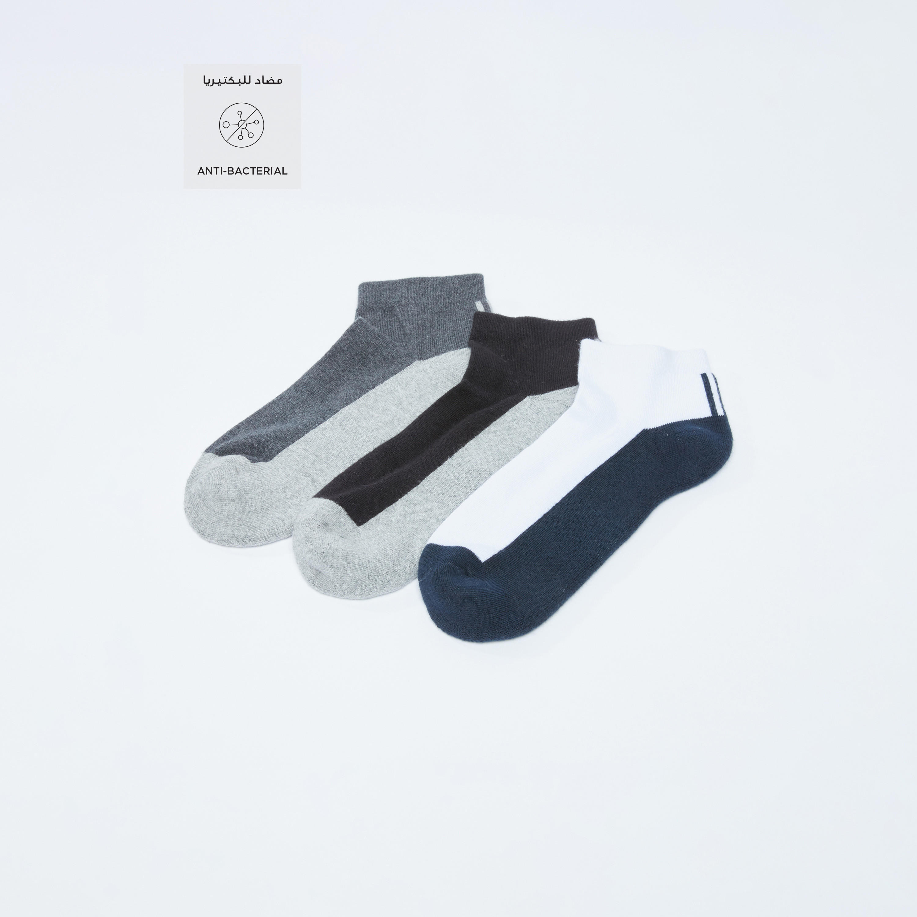 Set of 3 - Ribbed Ankle Length Socks-men-socks-image-2
