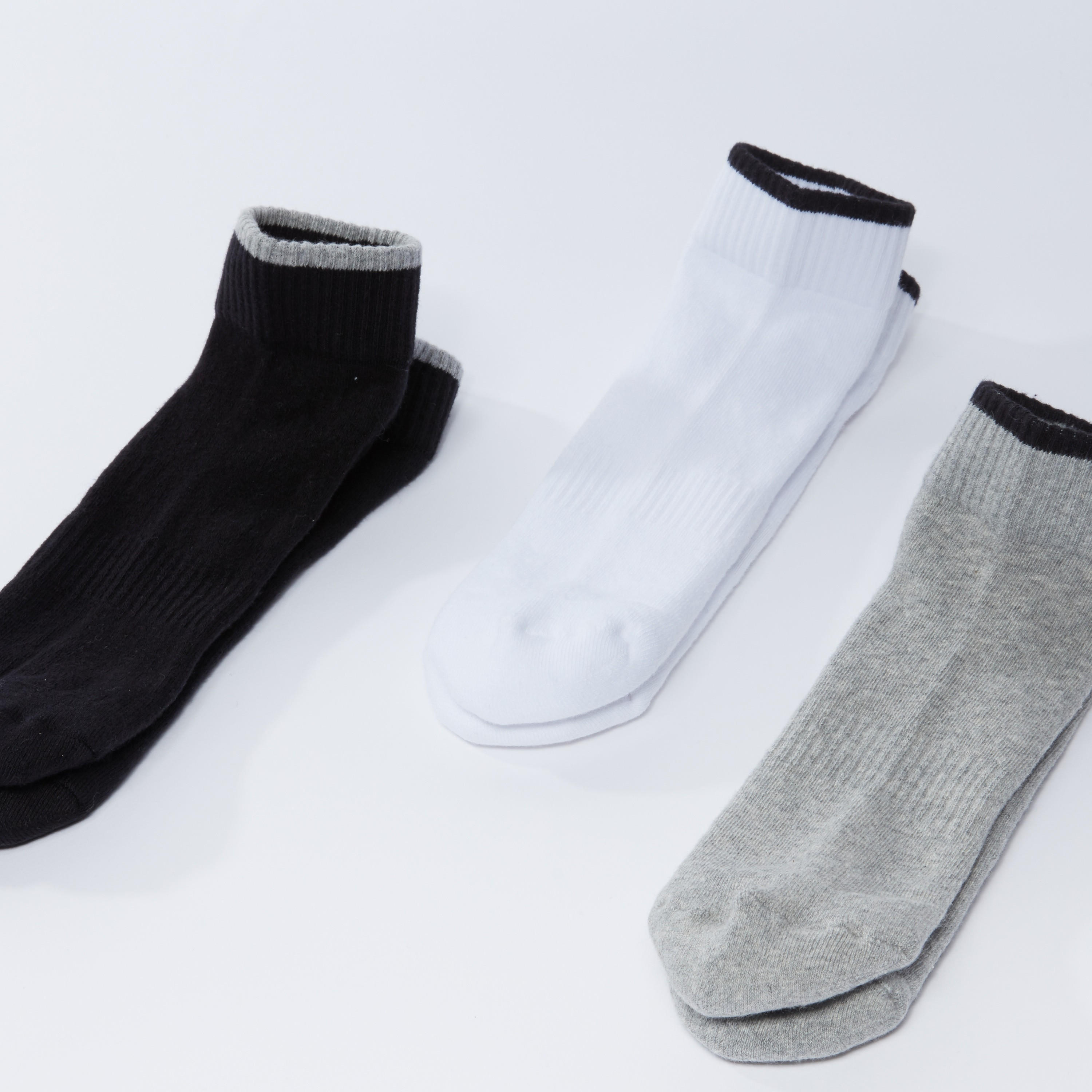 Set of 3 - Ribbed Ankle Length Socks-men-socks-image-1