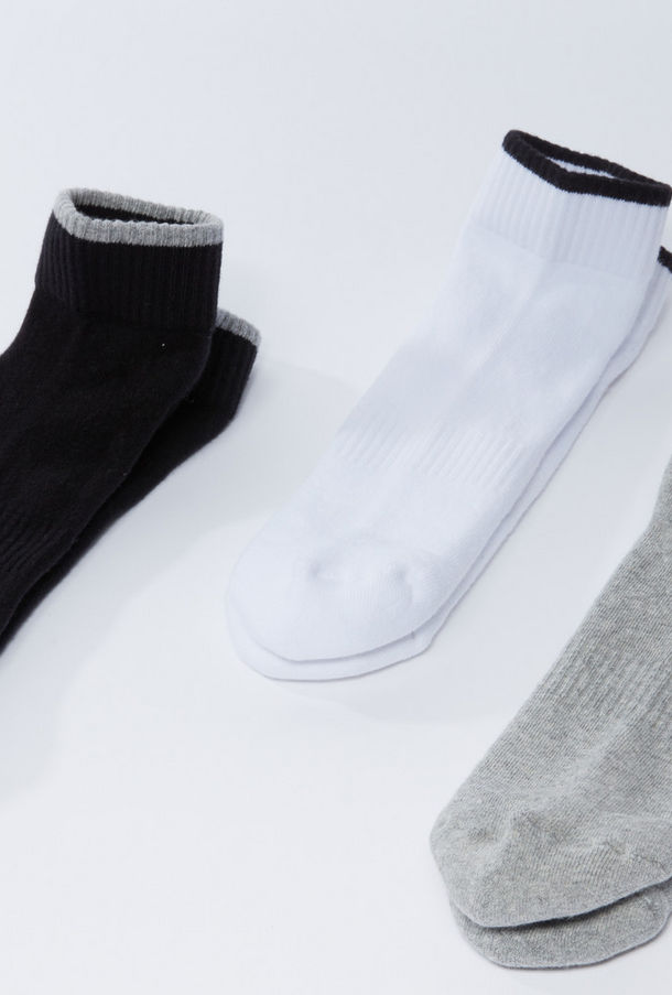 Set of 3 - Ribbed Ankle Length Socks-men-socks-image-1