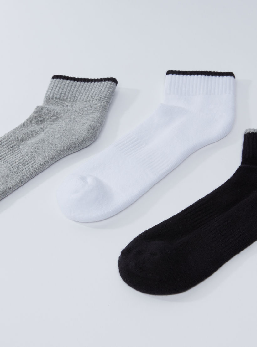 Set of 3 - Ribbed Ankle Length Socks-men-socks-image-3