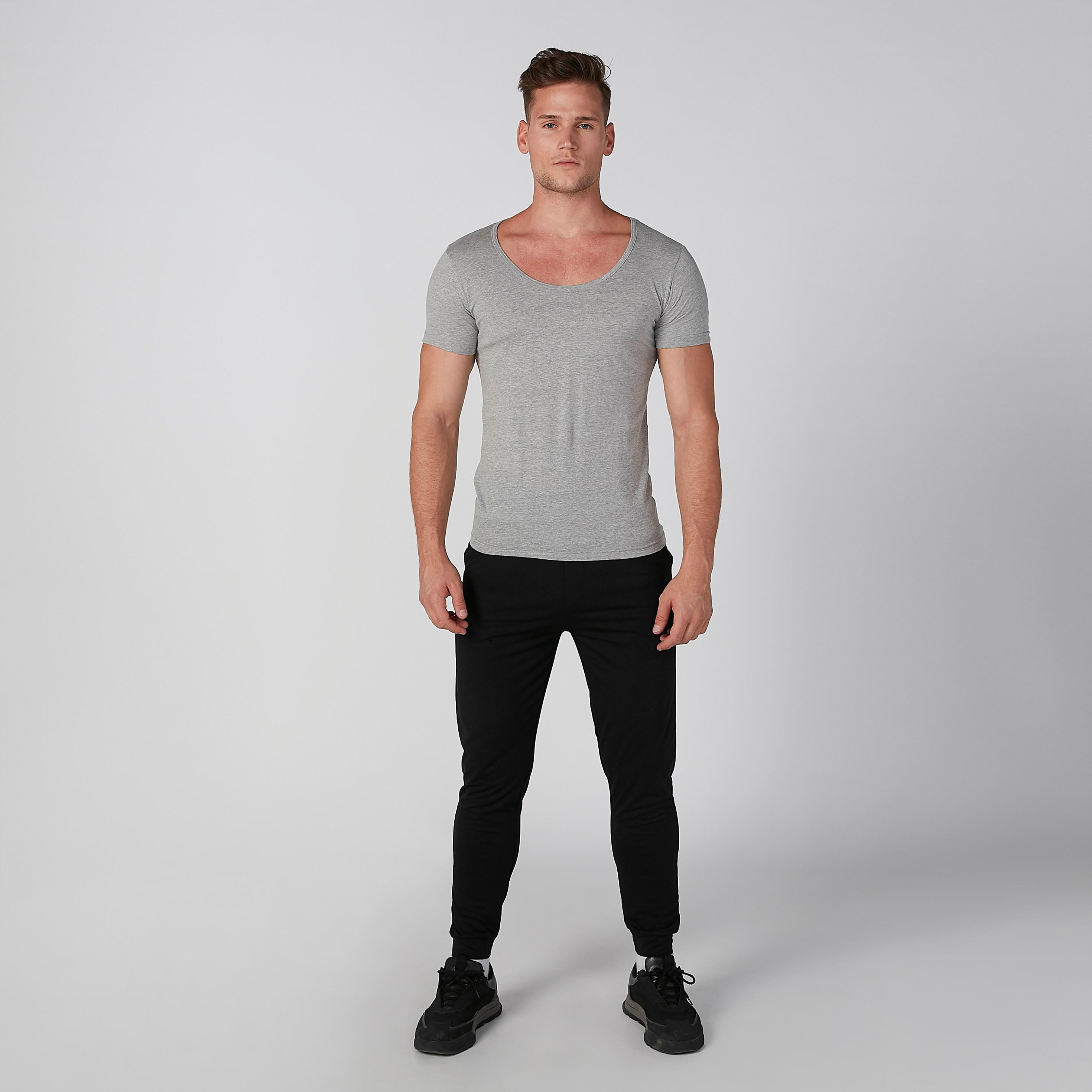 Set of 3 - Plain Vest with Scoop Neck and Short Sleeves-men-clothing-tshirtsandpolos-vests-image-7