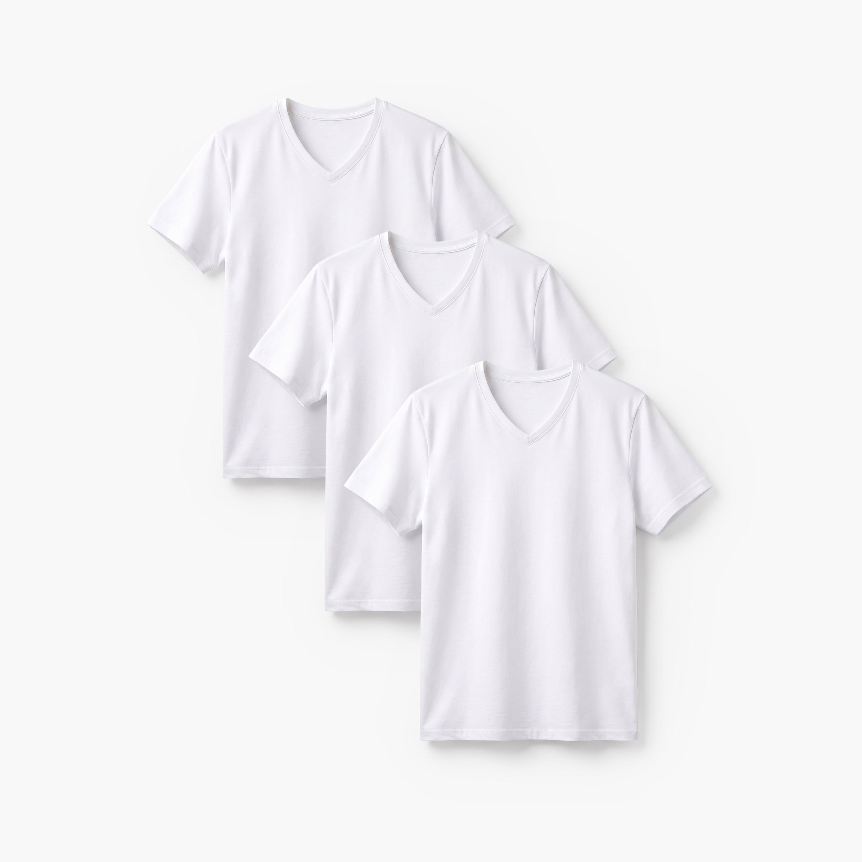 Set of 3 - Round Neck Vest with Short Sleeves-PROMO_SP_BH_2FOR6_110625-image-1
