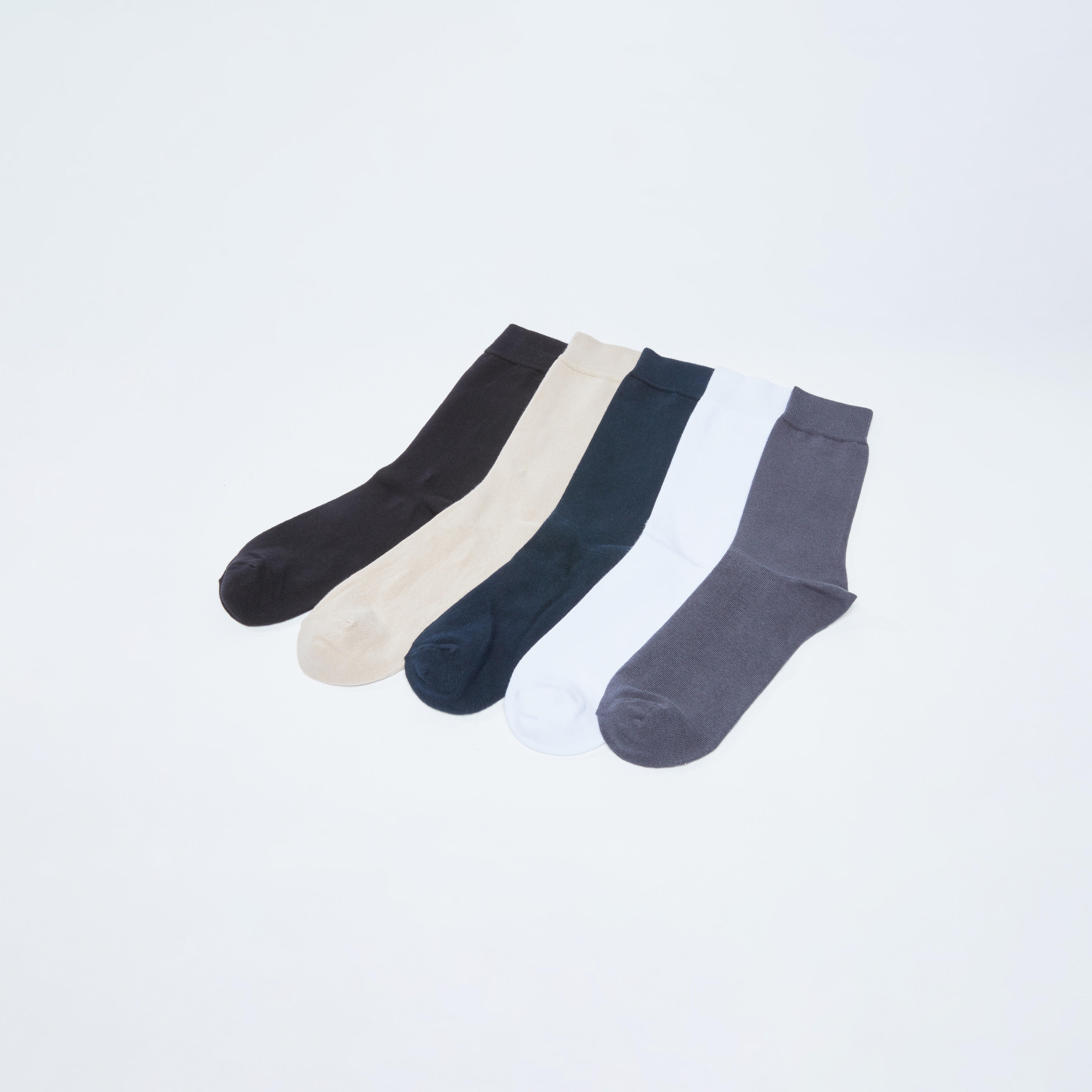 Set of 5 - Crew Length Socks-men-socks-image-2