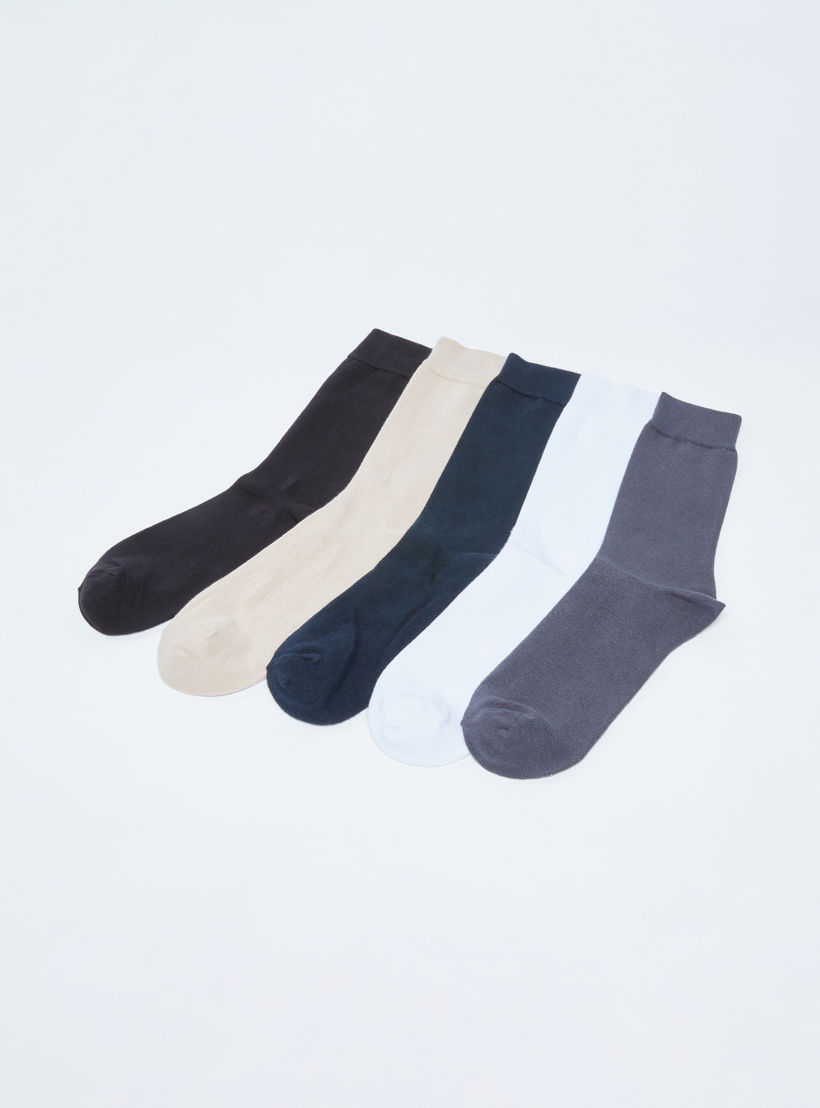 Set of 5 - Crew Length Socks-men-socks-image-2