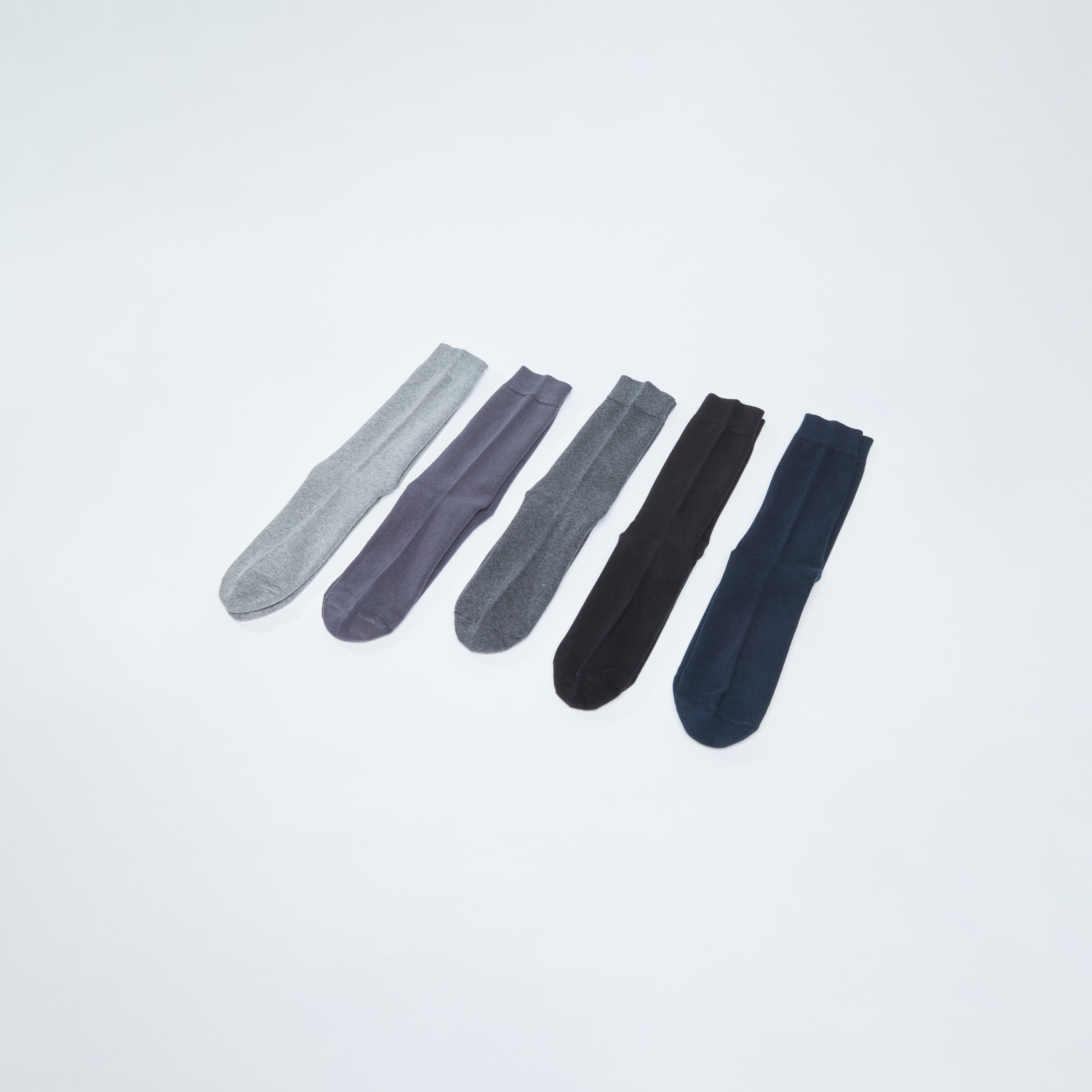 Set of 5 - Crew Length Socks-men-socks-image-1