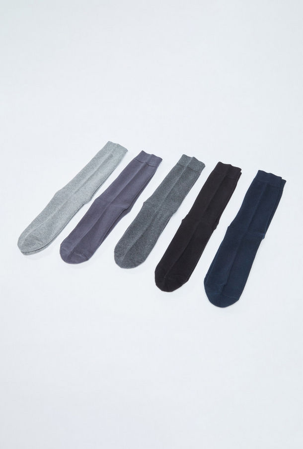 Set of 5 - Crew Length Socks-men-socks-image-1