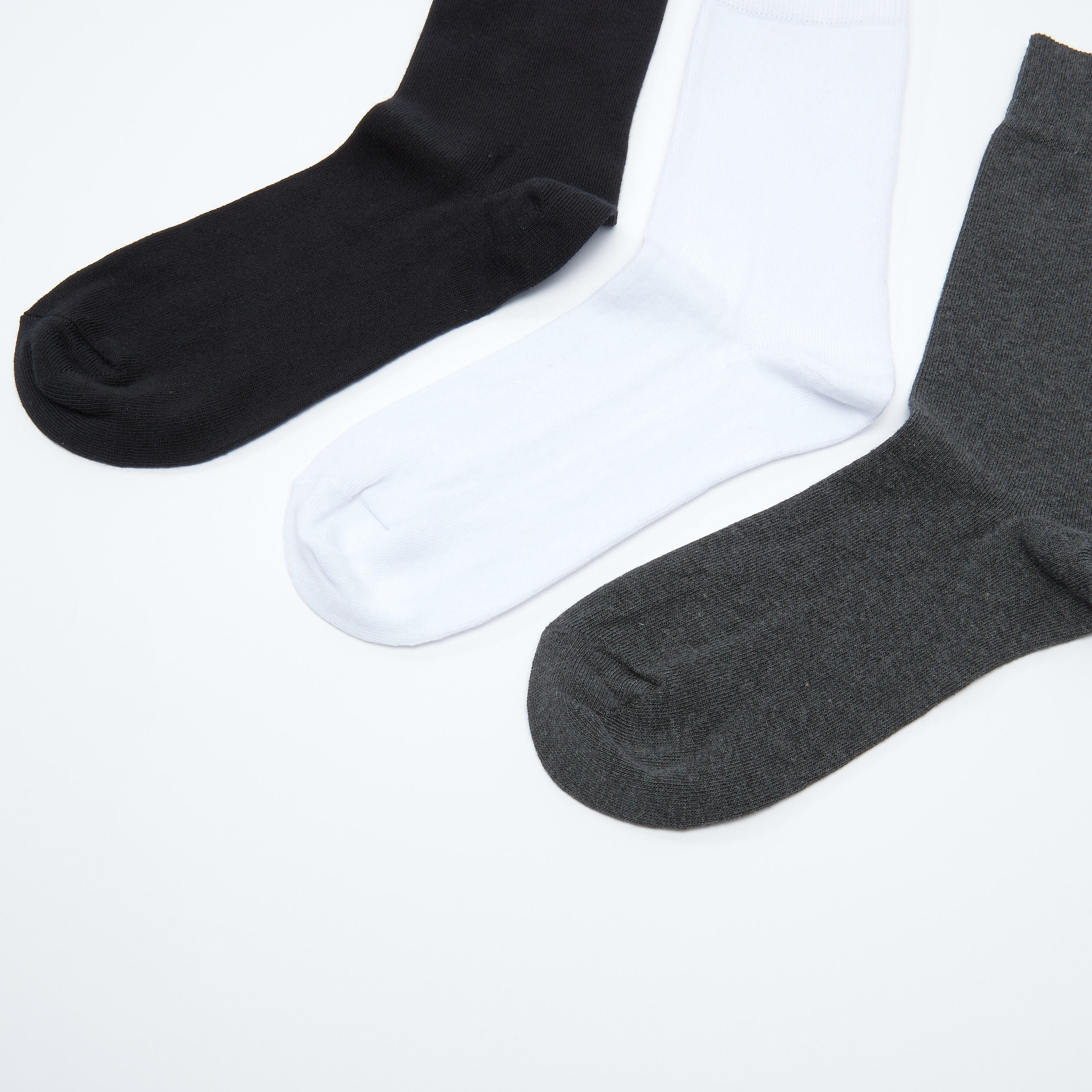جوارب متنوعة متوسطة الطول بأساور مطّاطية - طقم من 3 أزواج-men-socks-image-3