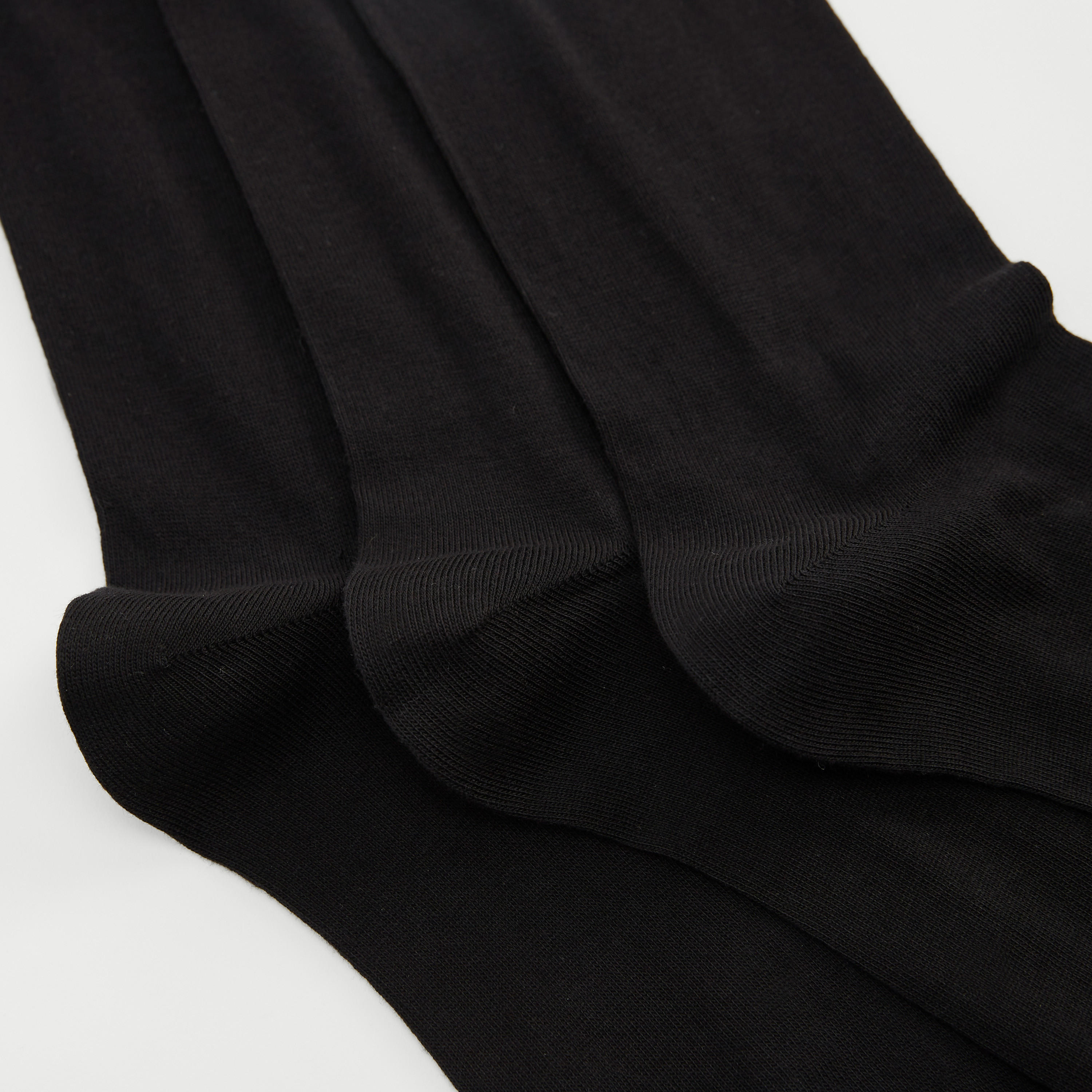Set of 3 - Textured Calf Length Socks-men-socks-image-4