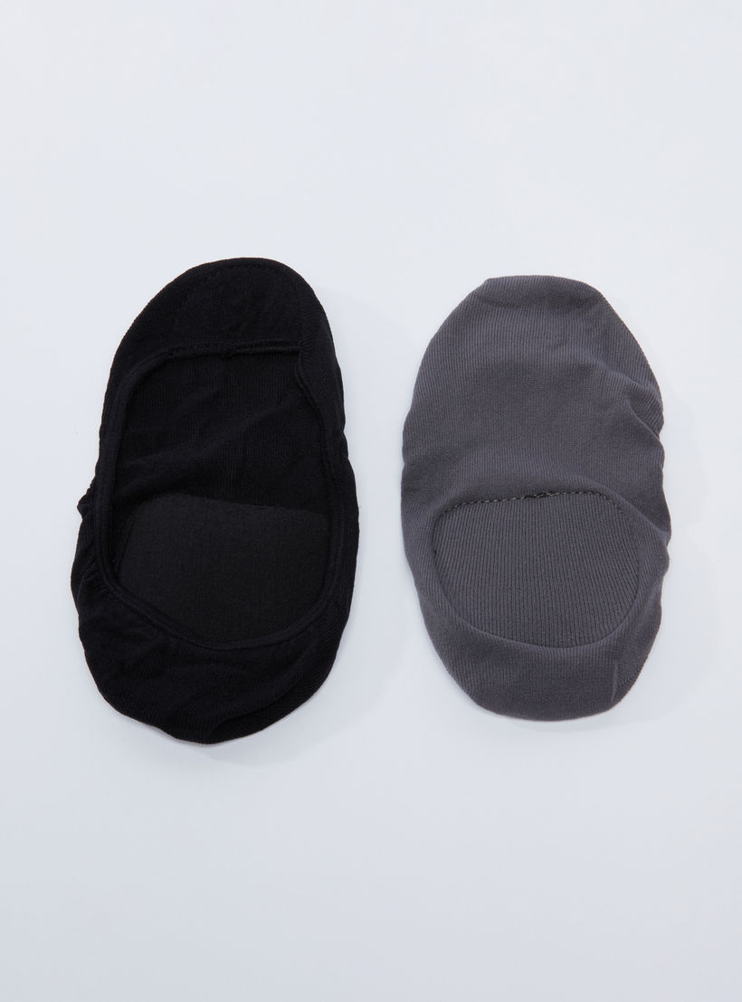Set of 2 - Ribbed No Show Socks-men-socks-image-1