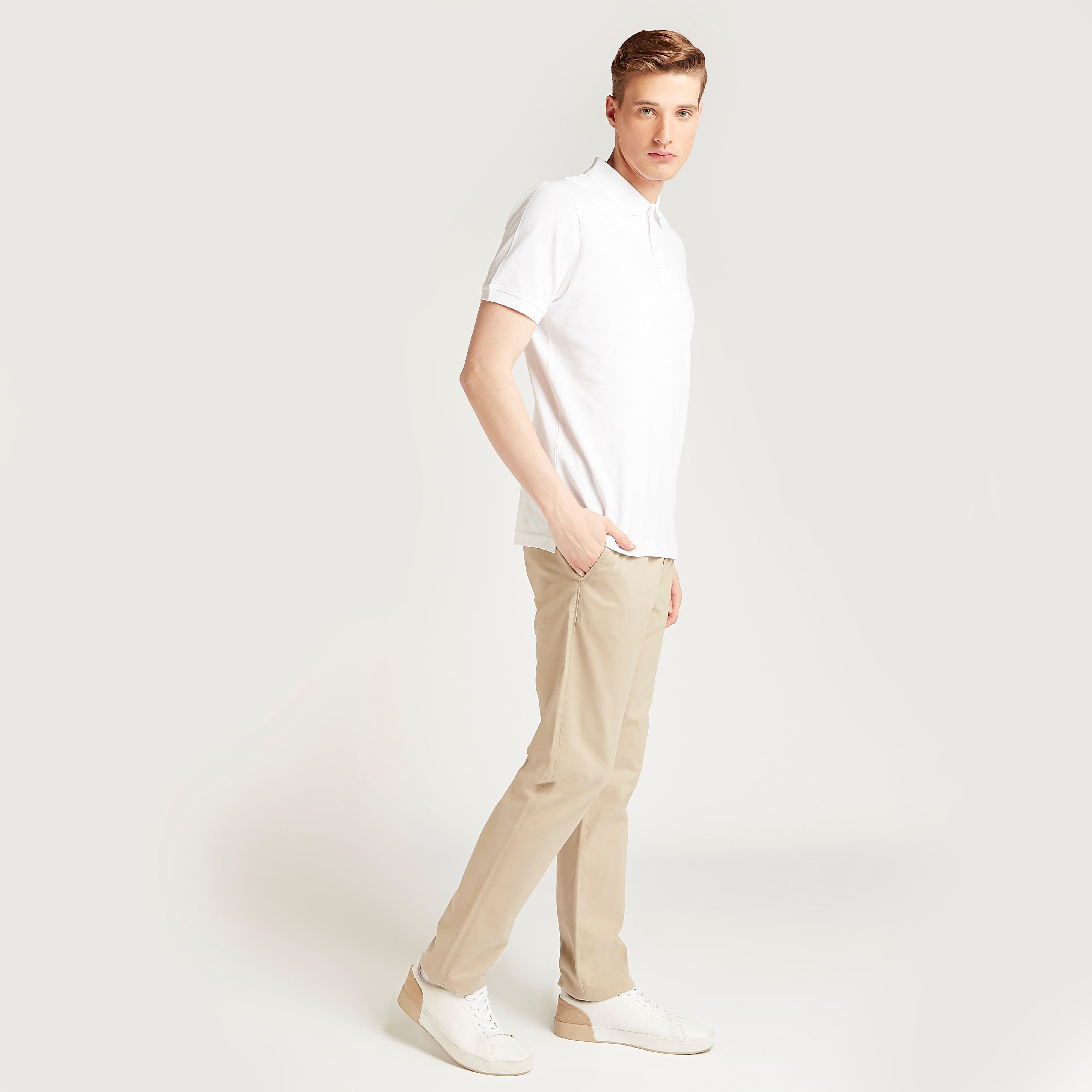 Full Length Formal Trousers with Pocket Detail and Belt Loops-men-clothing-bottoms-trousersandchinos-trousers-image-2