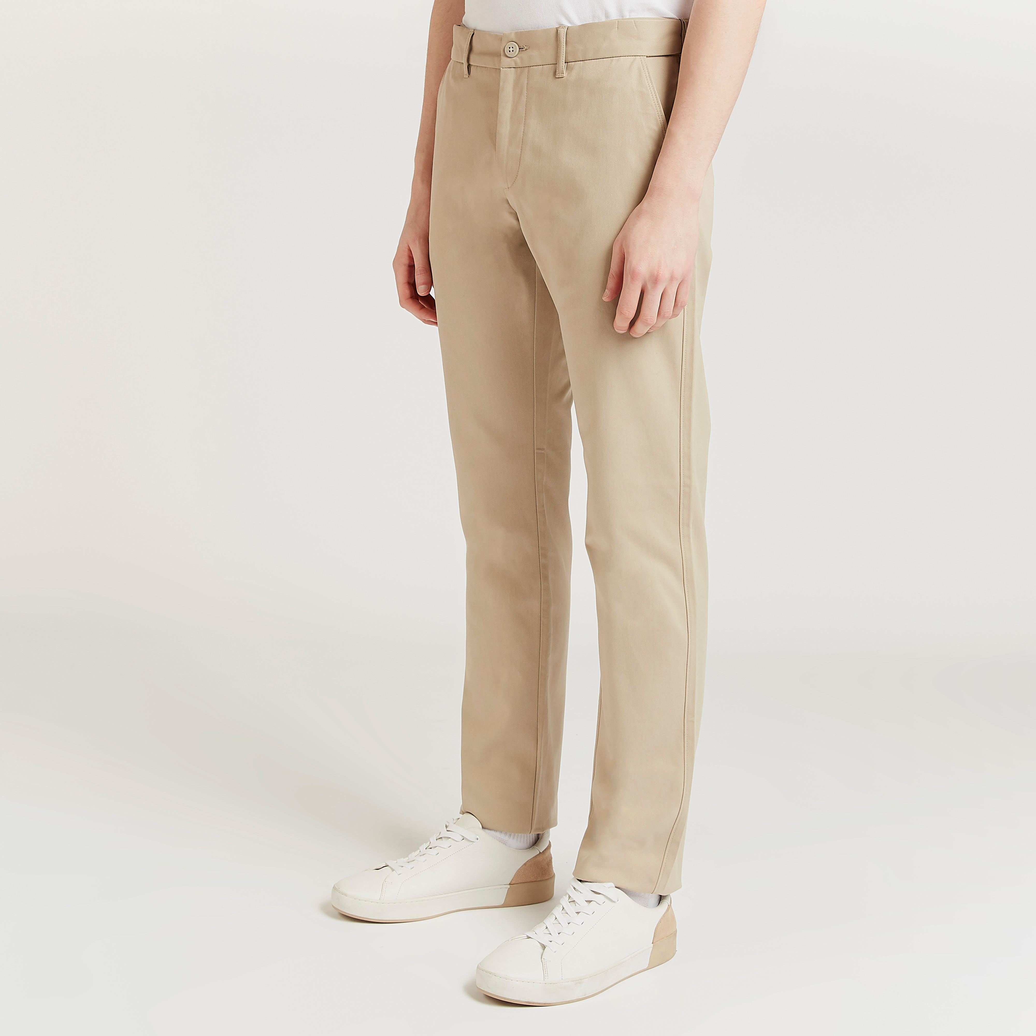 Full Length Formal Trousers with Pocket Detail and Belt Loops-men-clothing-bottoms-trousersandchinos-trousers-image-3