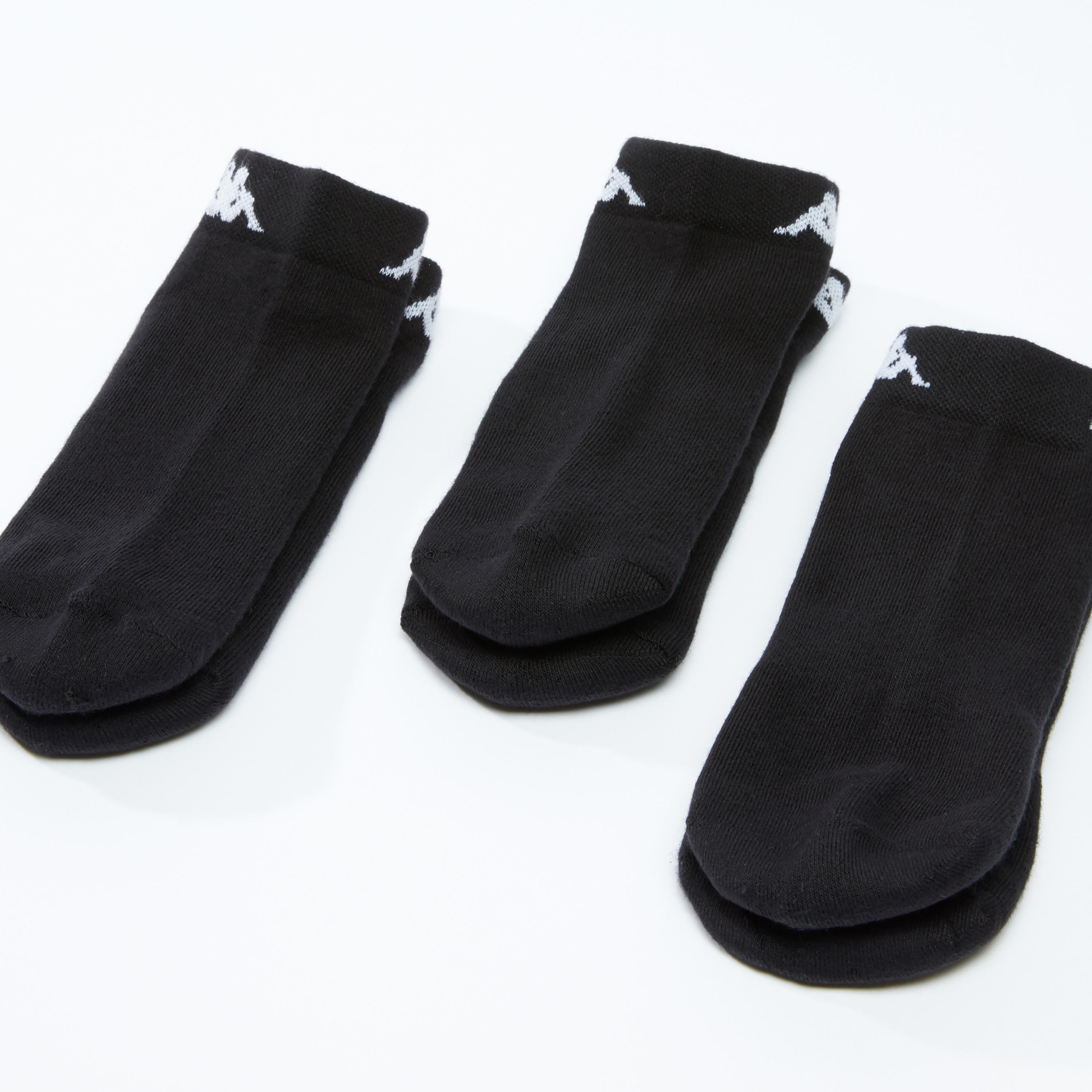 طقم جوارب بارزة الملمس 3 أزواج بطول الكاحل من كابا -men-clothing-sportswearandactivewear-accessories-image-1