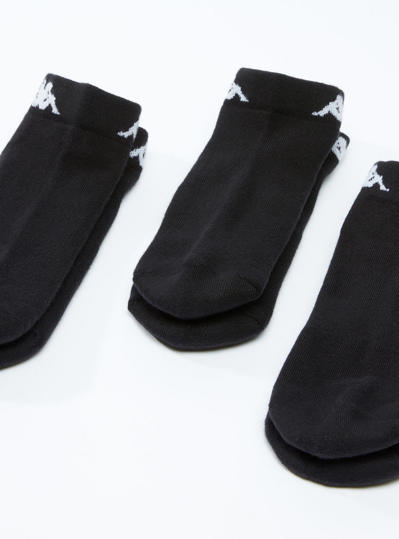 طقم جوارب بارزة الملمس 3 أزواج بطول الكاحل من كابا -men-clothing-sportswearandactivewear-accessories-image-1